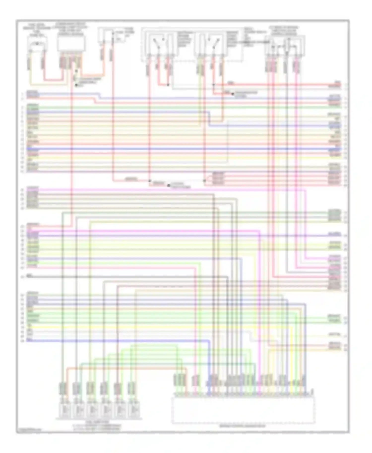 A6 Audi C6 facelift (2008-2011): Wiring diagram engine performance 3.2l, early production (3 of 4)