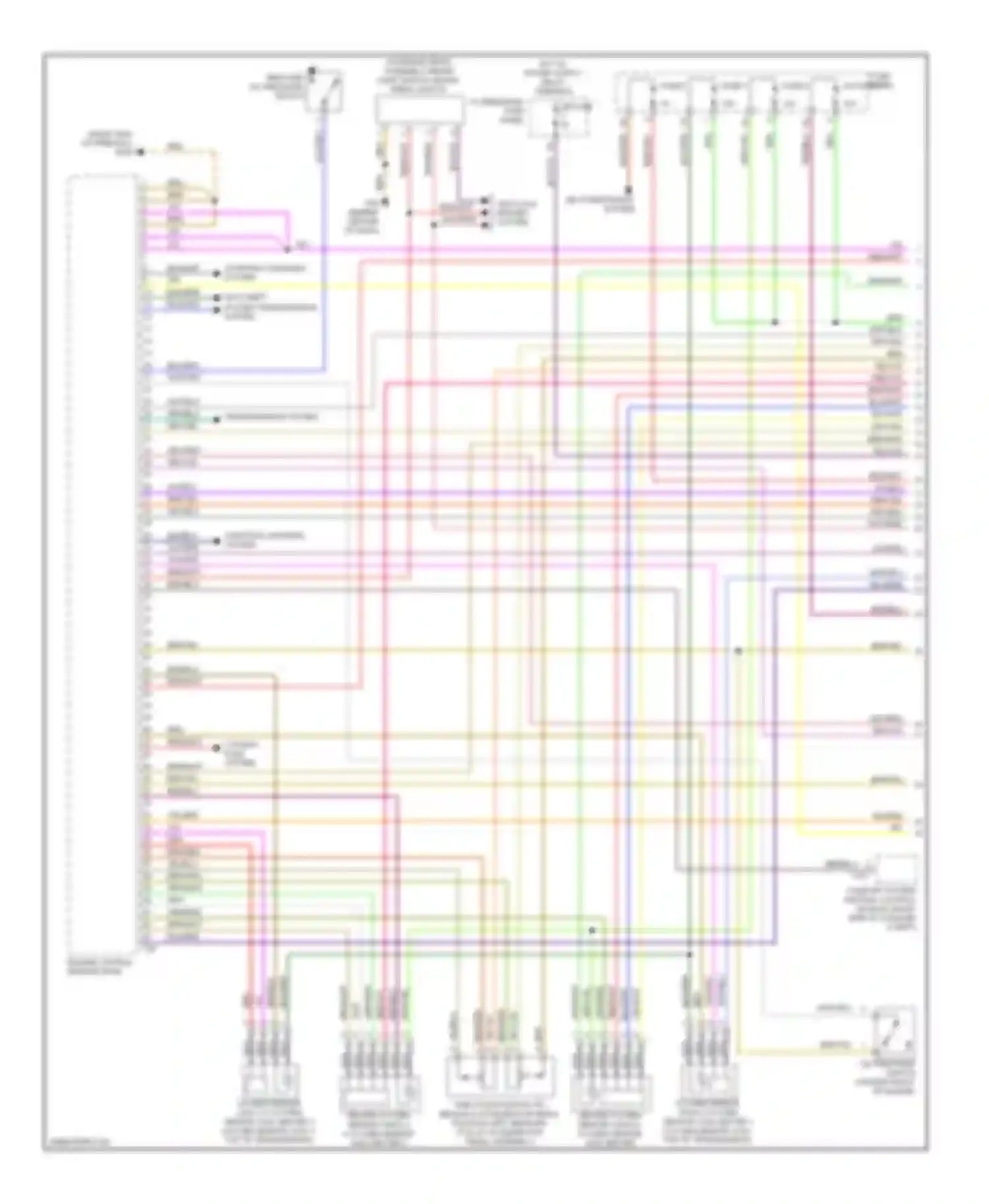 A6 Audi C6 facelift (2008-2011): Wiring diagram engine performance 3.2l, late production (1 of 5)