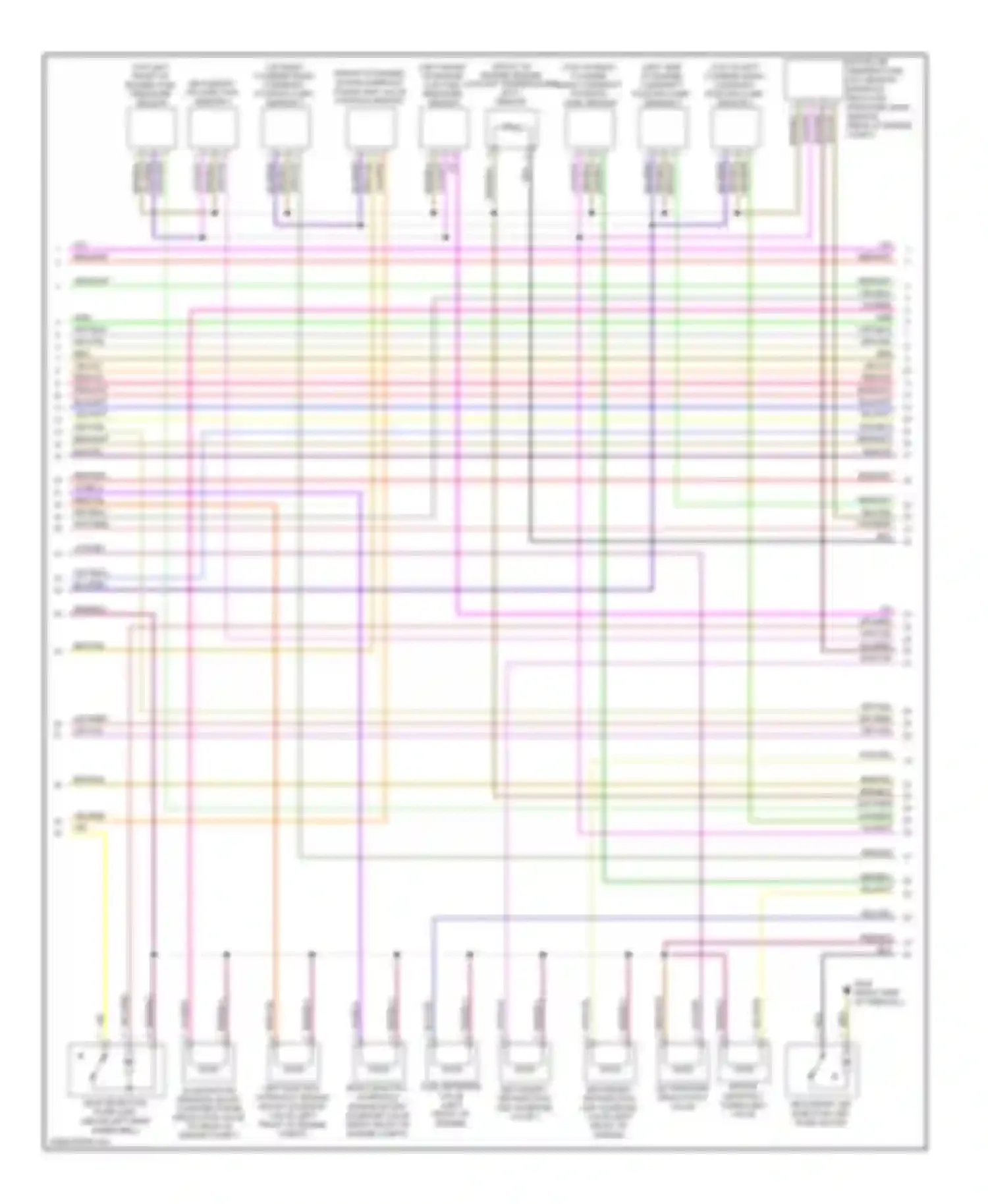 A6 Audi C6 facelift (2008-2011): Wiring diagram engine performance 3.2l, late production (2 of 5)