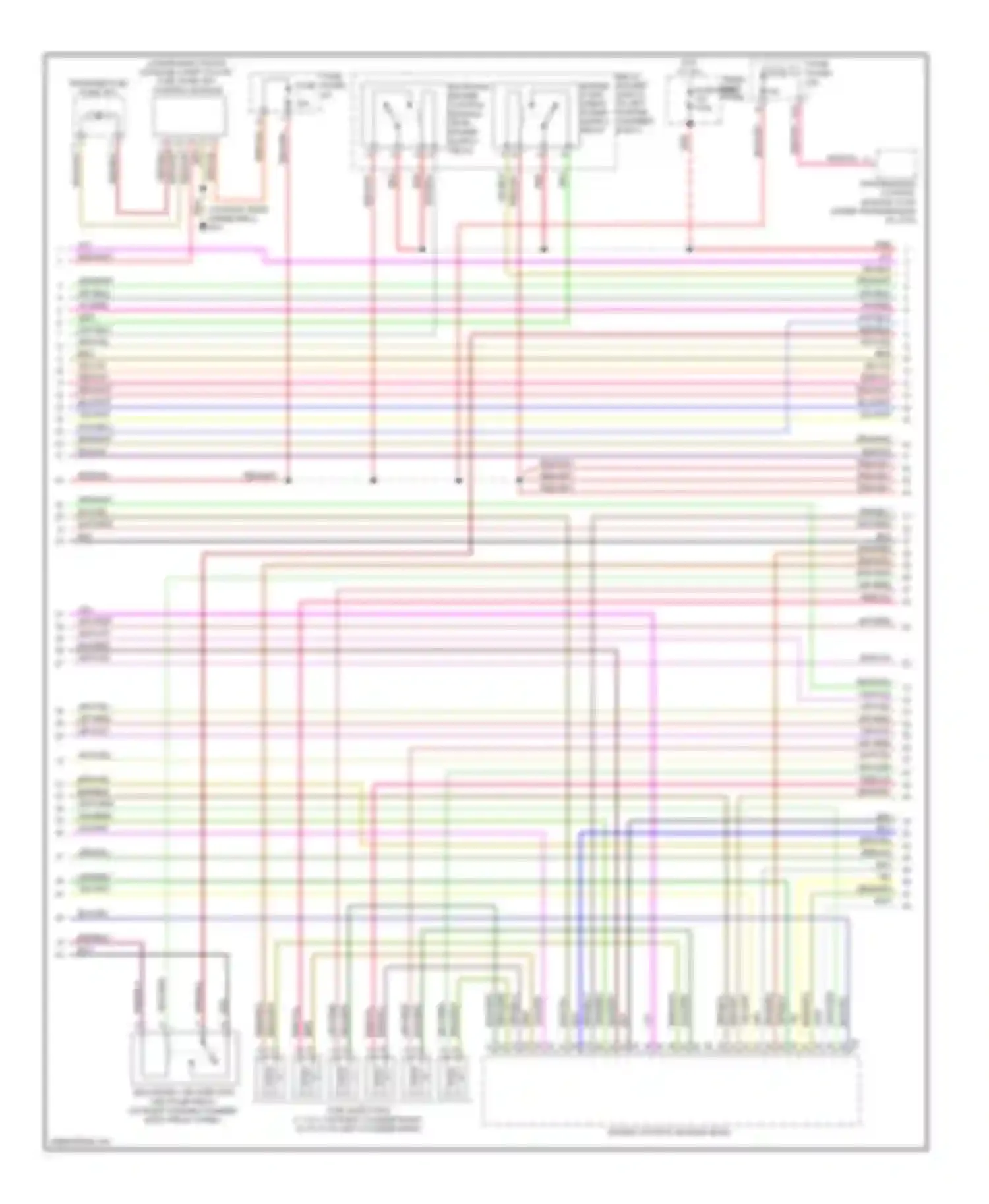A6 Audi C6 facelift (2008-2011): Wiring diagram engine performance 3.2l, late production (3 of 5)