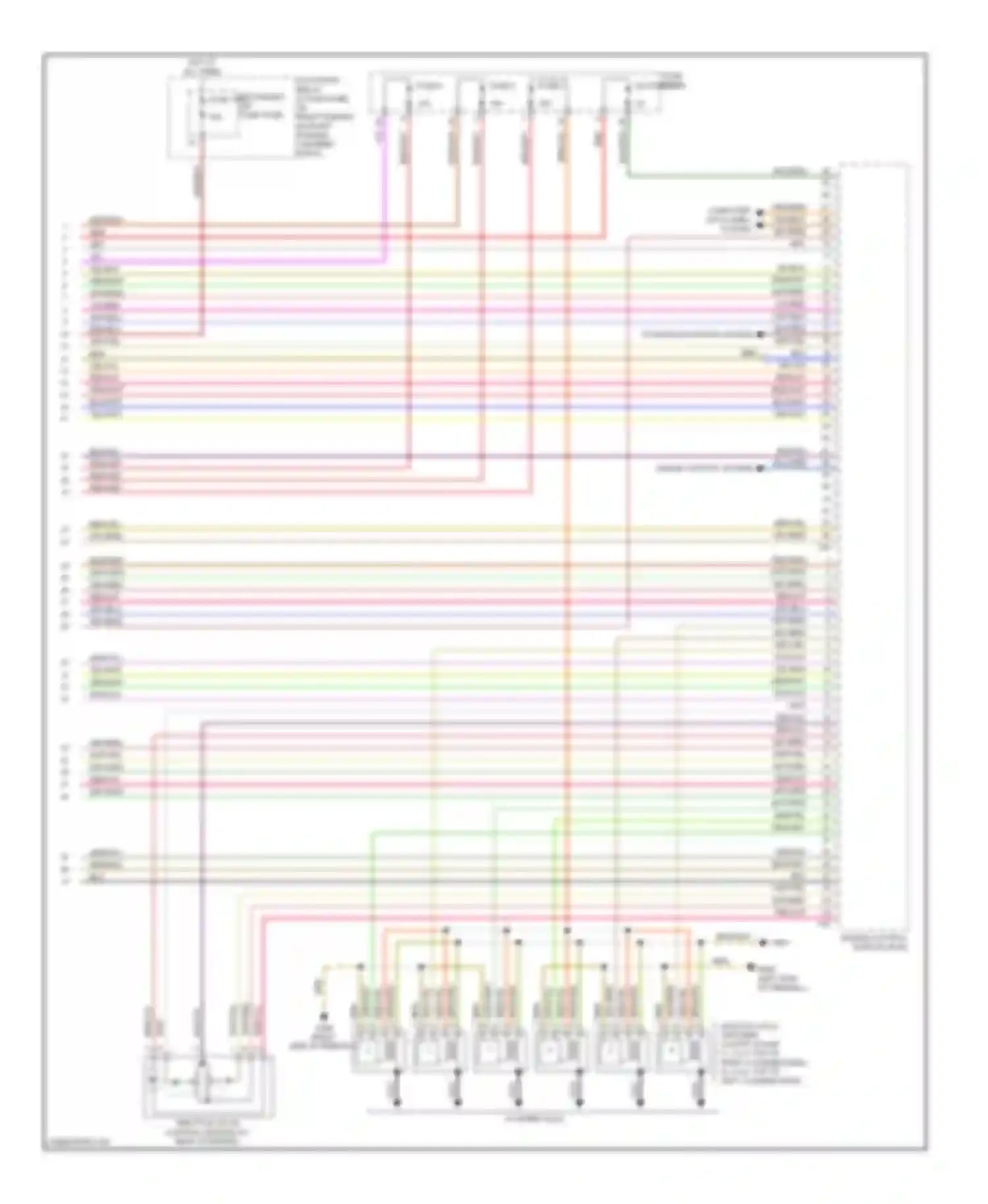A6 Audi C6 facelift (2008-2011): Wiring diagram engine performance 3.2l, late production (5 of 5)