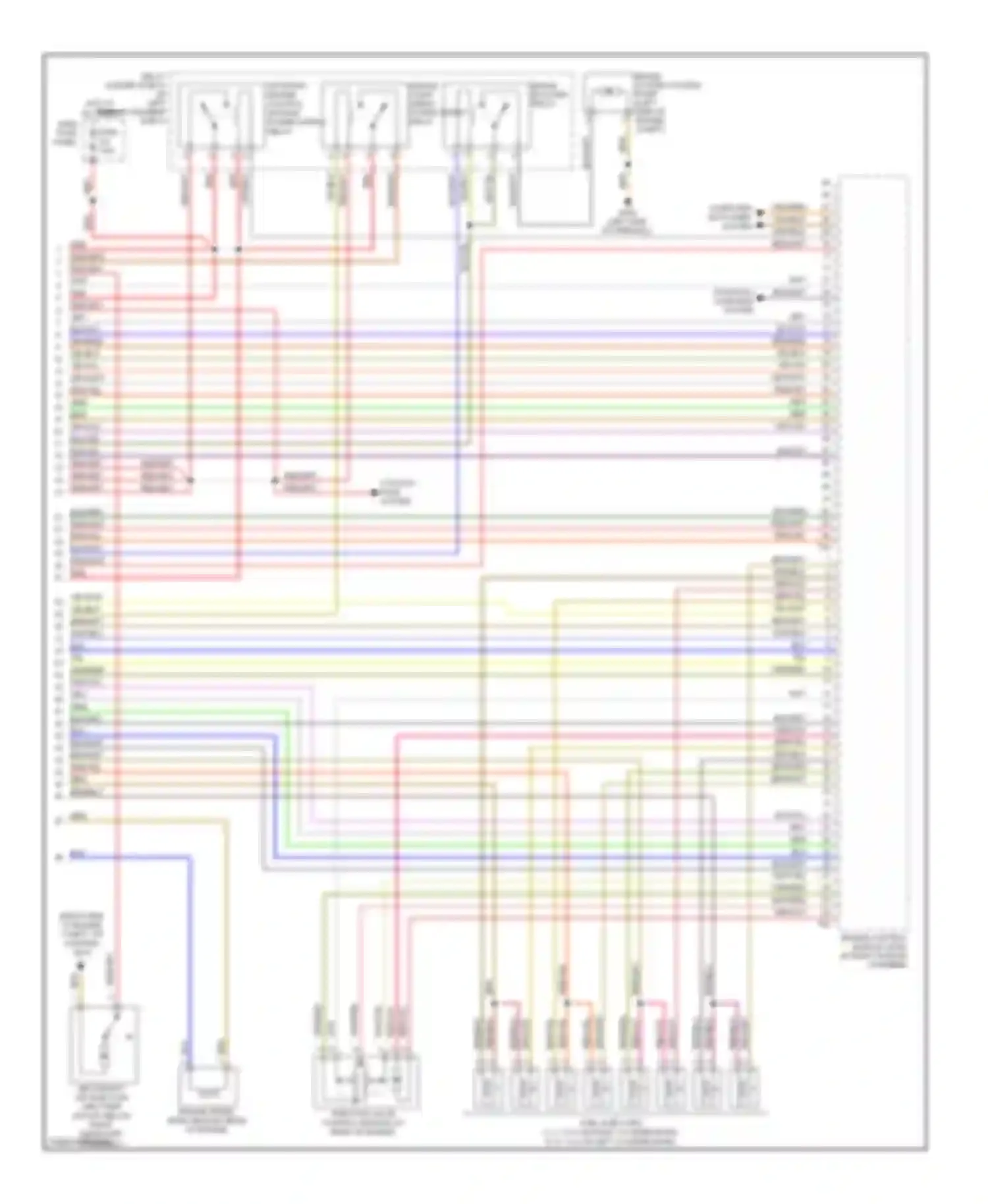 A6 Audi C6 facelift (2008-2011): Wiring diagram engine performance 4.2l (5 of 5)