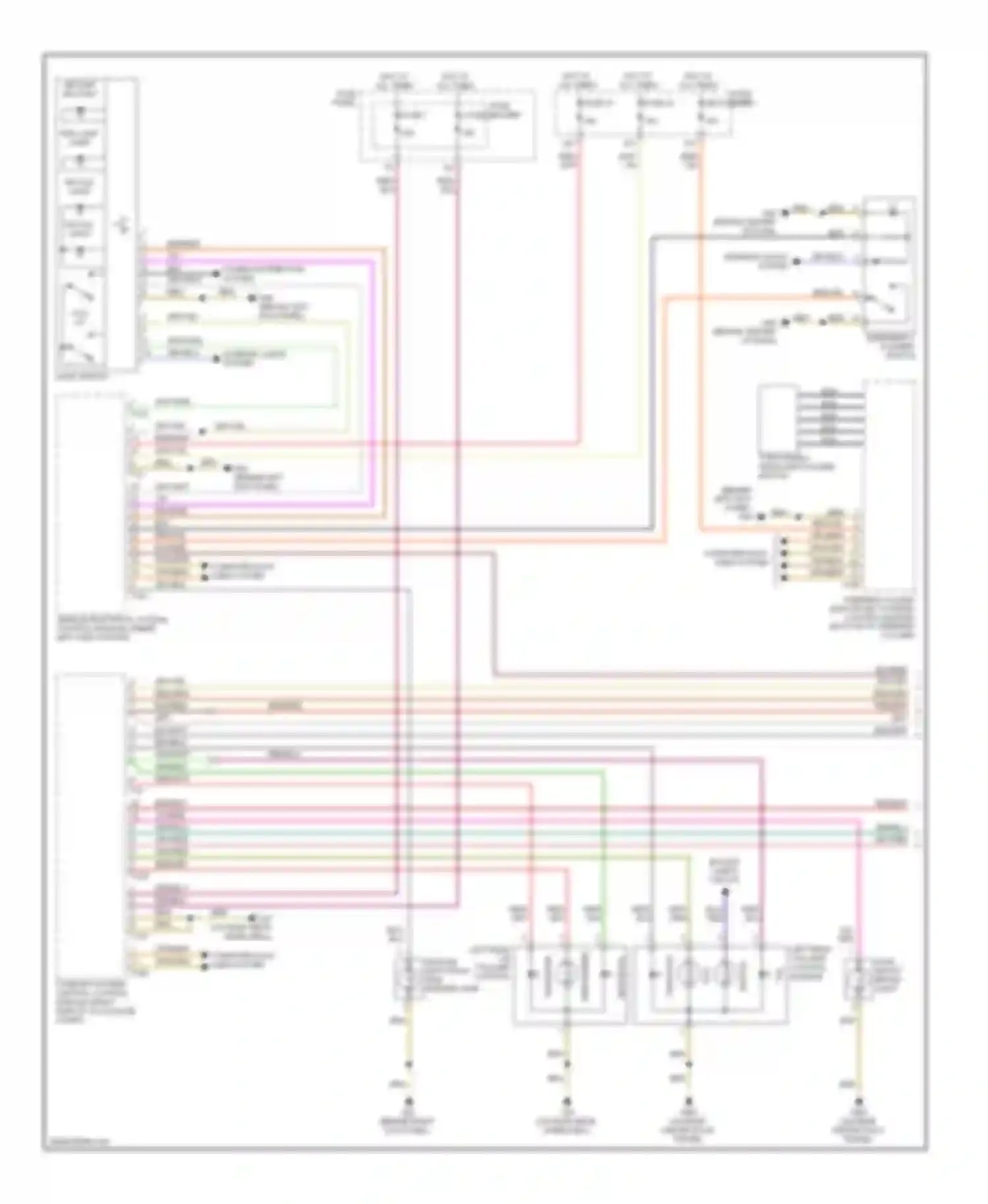A6 Audi C6 facelift (2008-2011): Exterior lamps circuit, wagon (1 of 2)