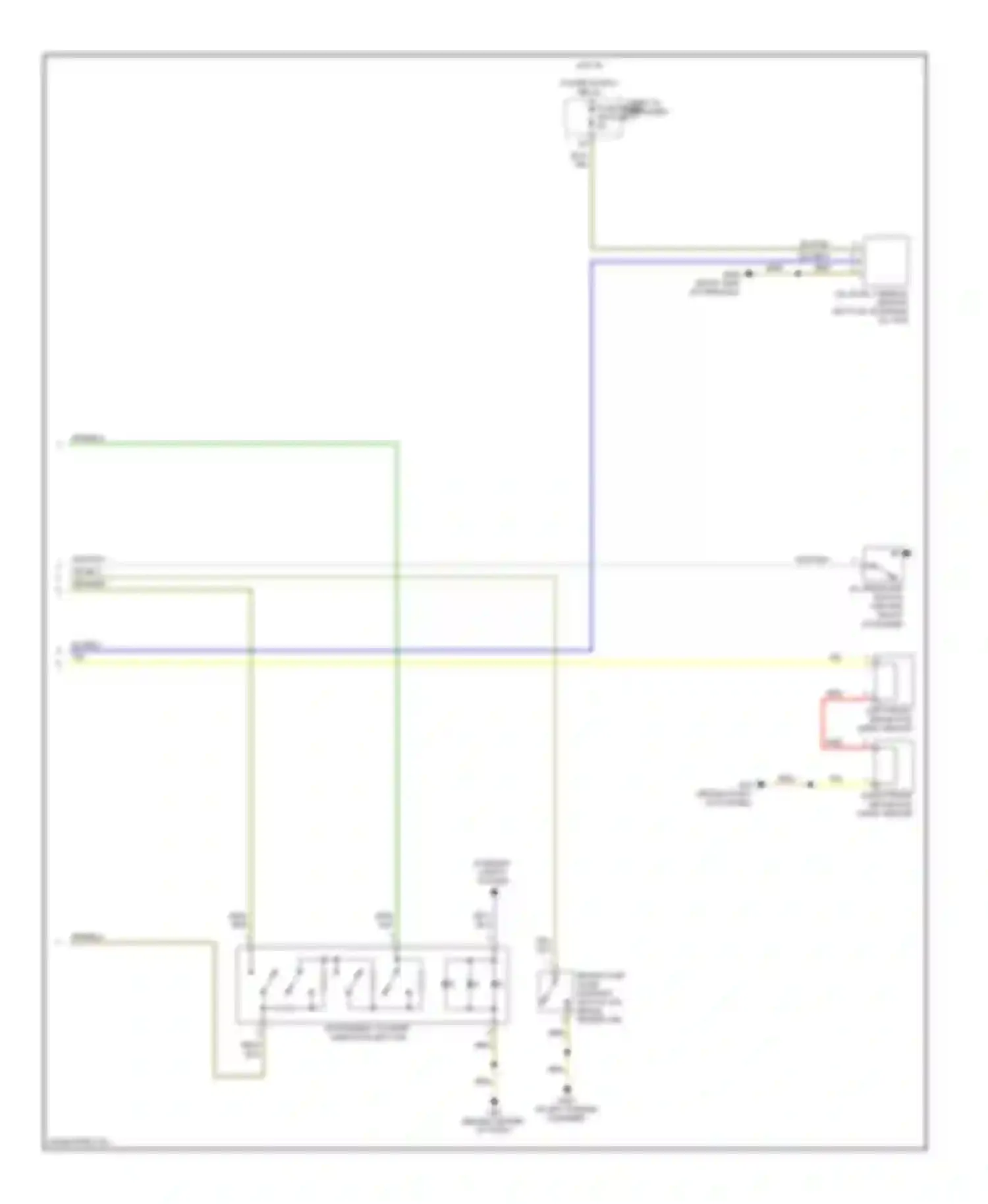 A6 Audi C6 facelift (2008-2011): Instrument cluster circuit (2 of 2)