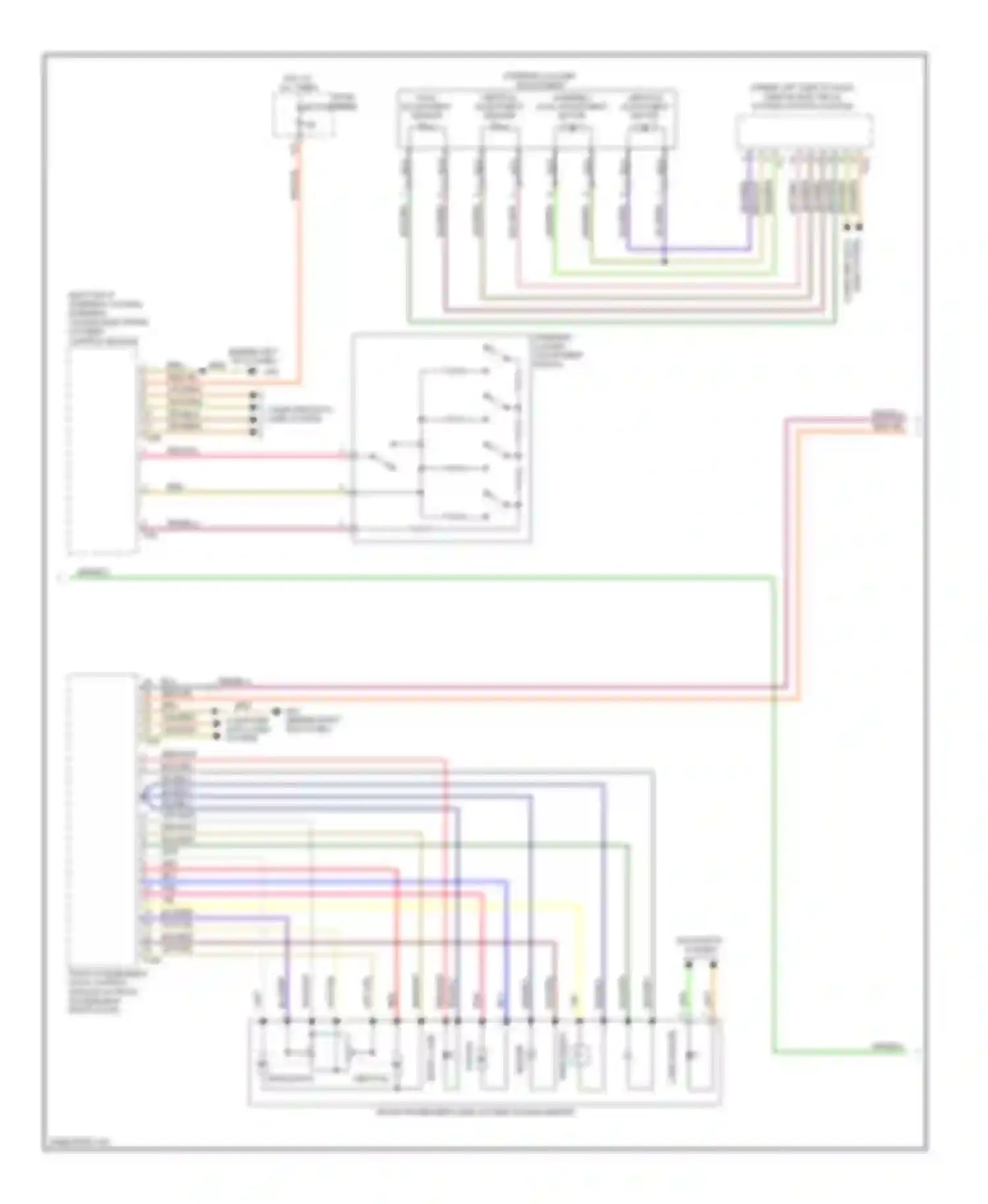 A6 Audi C6 facelift (2008-2011): Memory systems circuit (2 of 3)