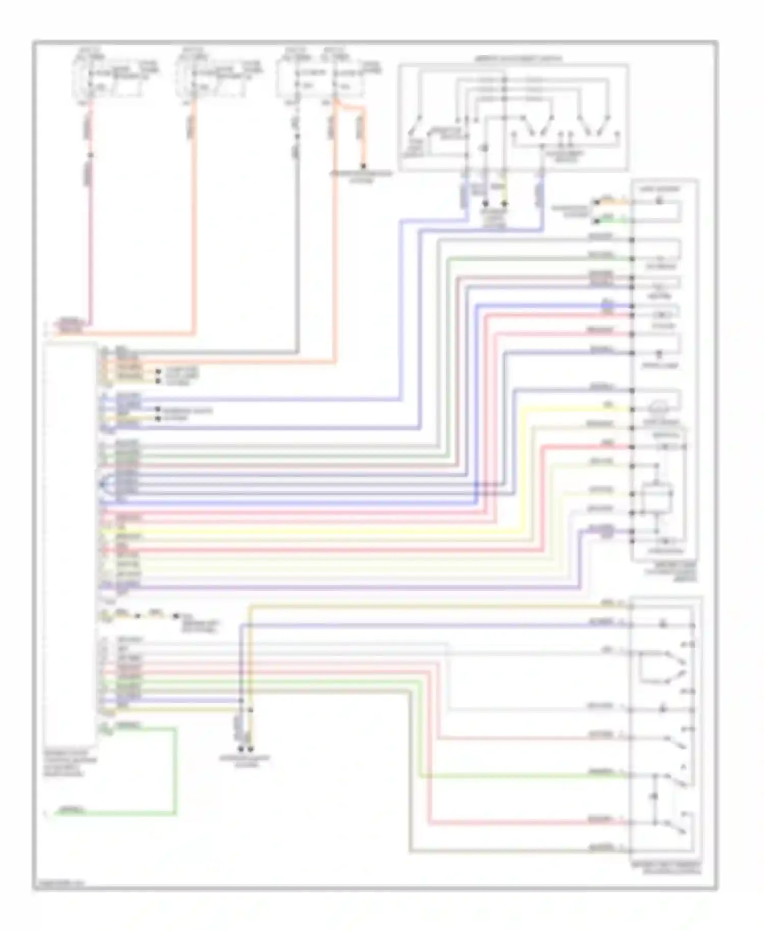 A6 Audi C6 facelift (2008-2011): Memory systems circuit (3 of 3)