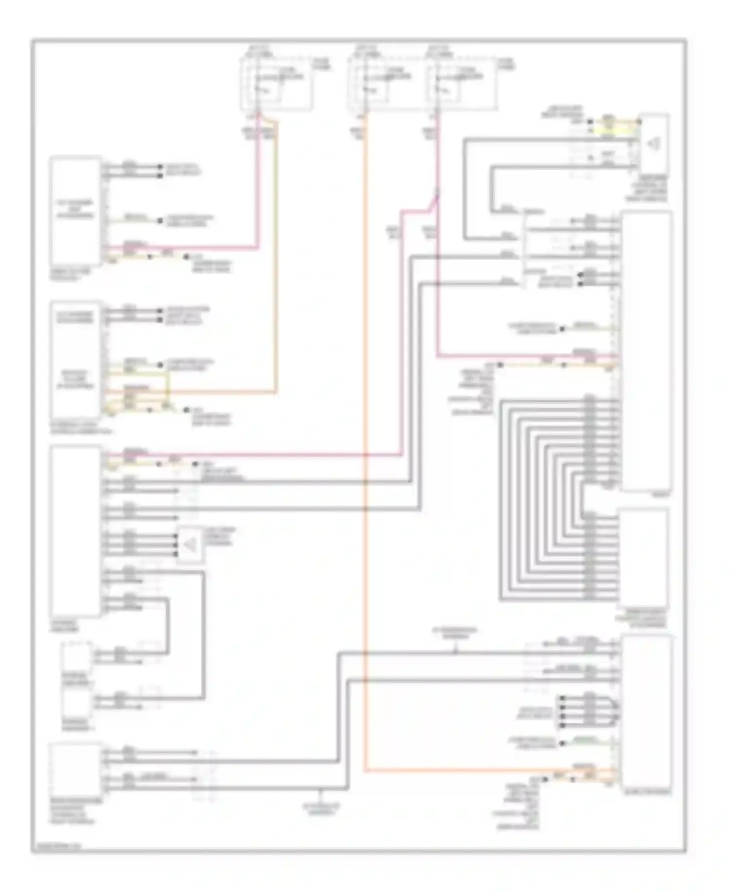 A6 Audi C6 facelift (2008-2011): Radio circuit, early production with bose (2 of 2)