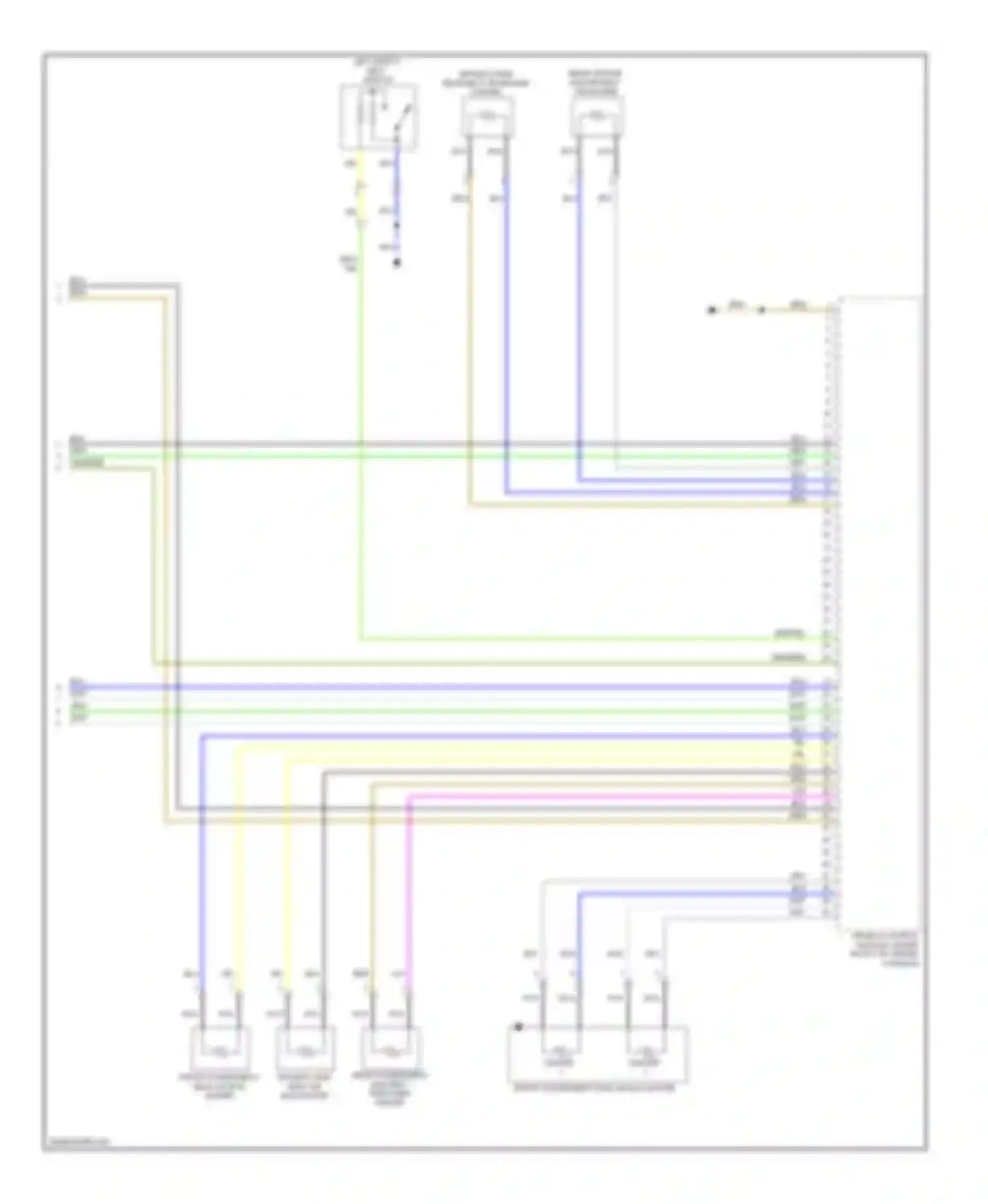 A6 Audi C6 facelift (2008-2011): Supplemental restraints circuit (3 of 3)