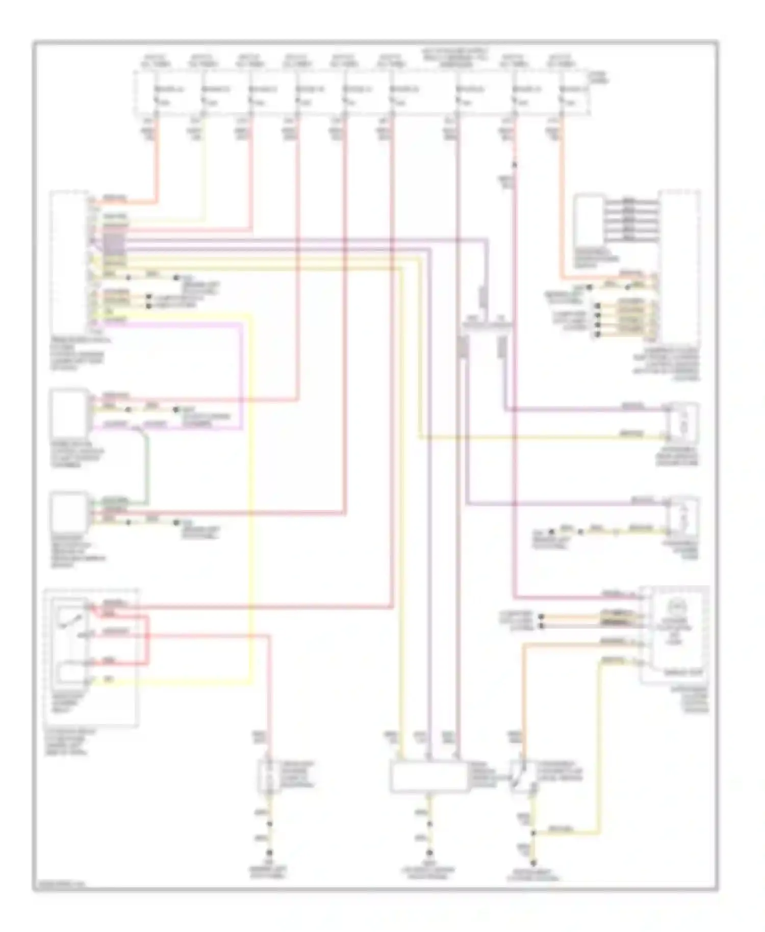A6 Audi C6 facelift (2008-2011): Wiper/washer circuit