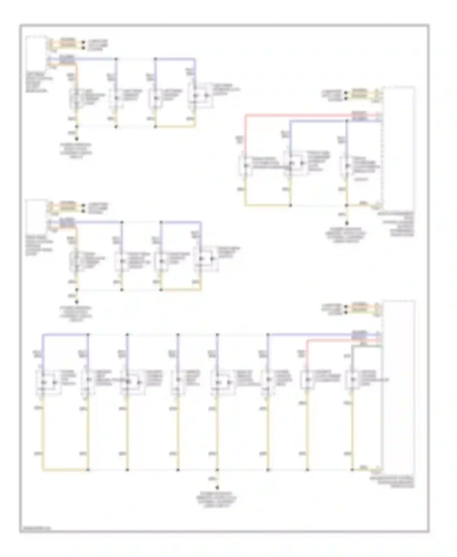 Wiring diagram driver's seat memory program control for Audi A6 C6 facelift (2008-2011)