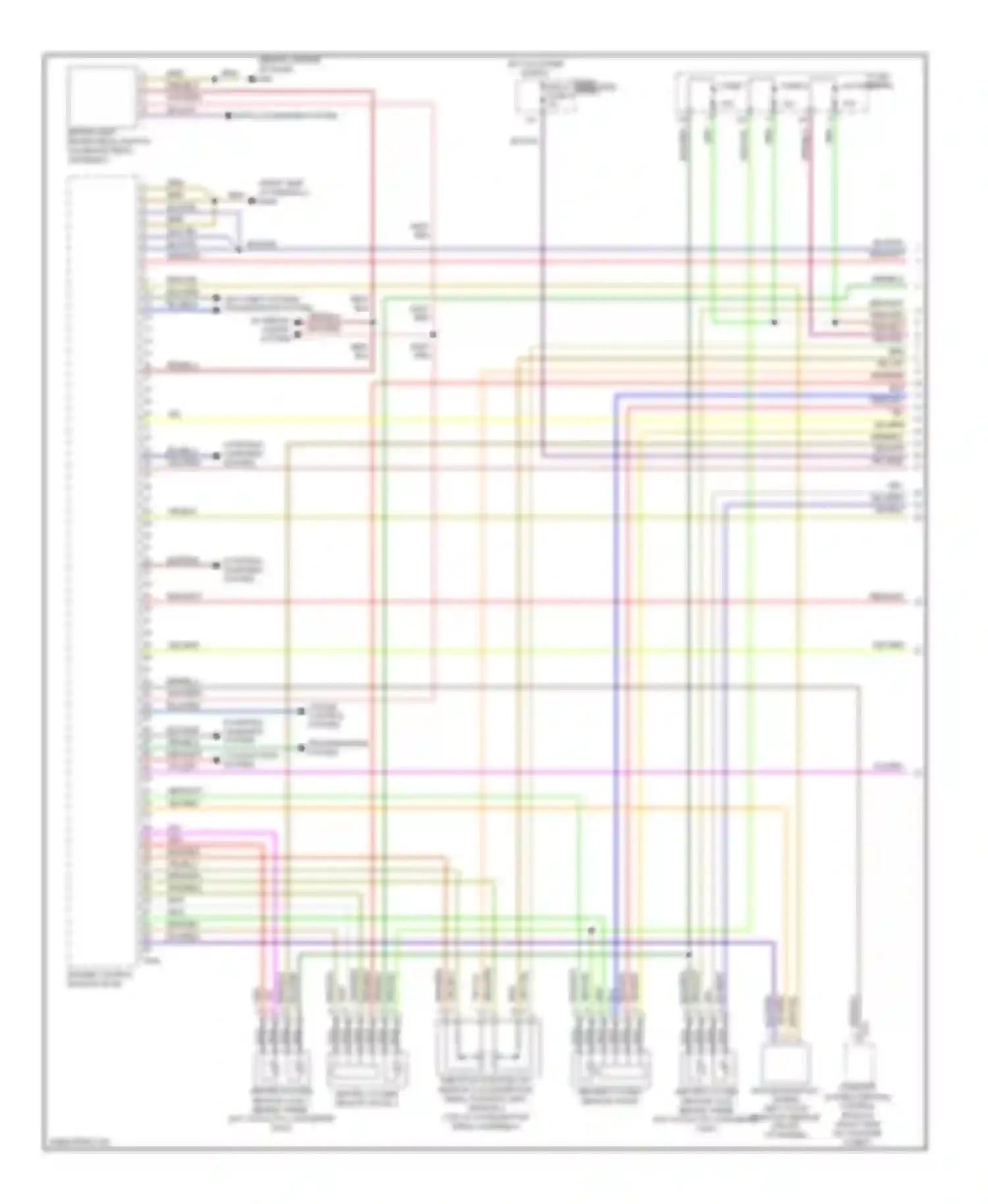 Wiring diagram transmissions system cooling fans system for Audi A6 C6 facelift (2008-2011)