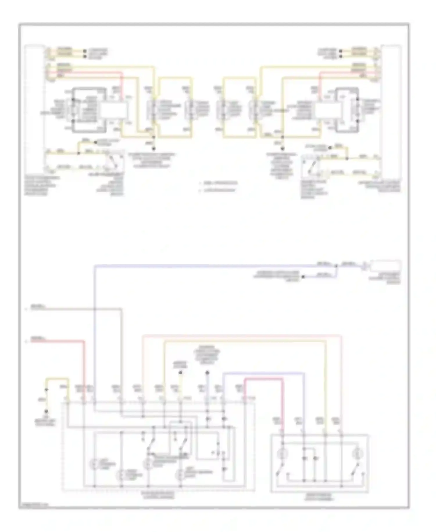 Wiring diagram left front reading light for Audi A6 C6 facelift (2008-2011)