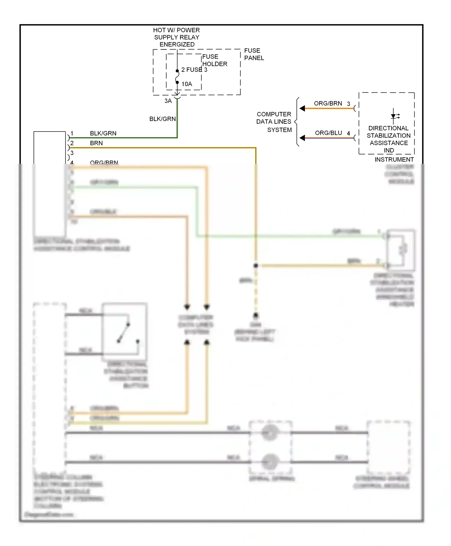 Audi A6 C6 facelift (2008-2011) (behind left kick panel) wiring diagram  (25 of 35)