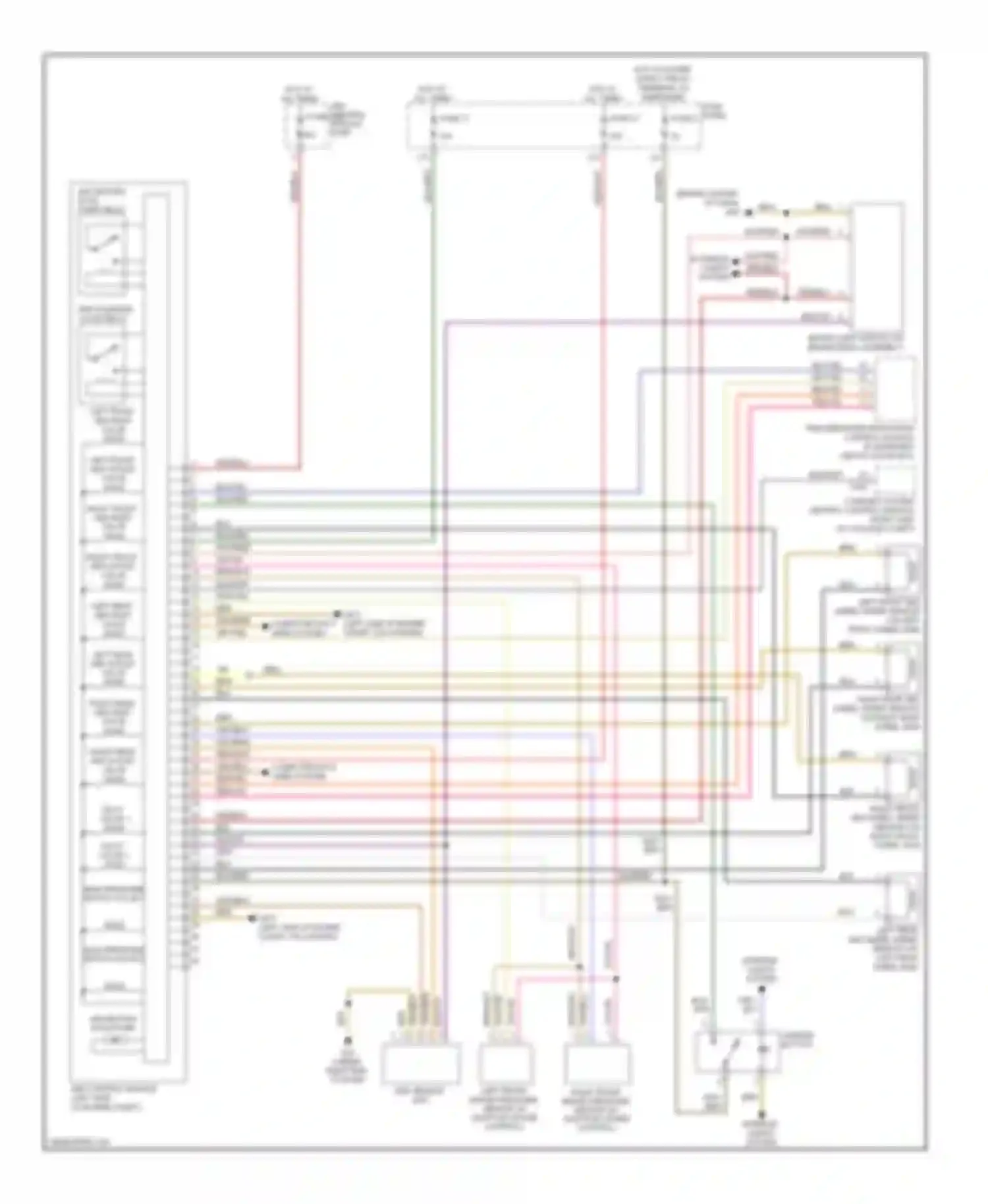 Wiring diagram computer data lines system for Audi A6 C6 facelift (2008-2011)