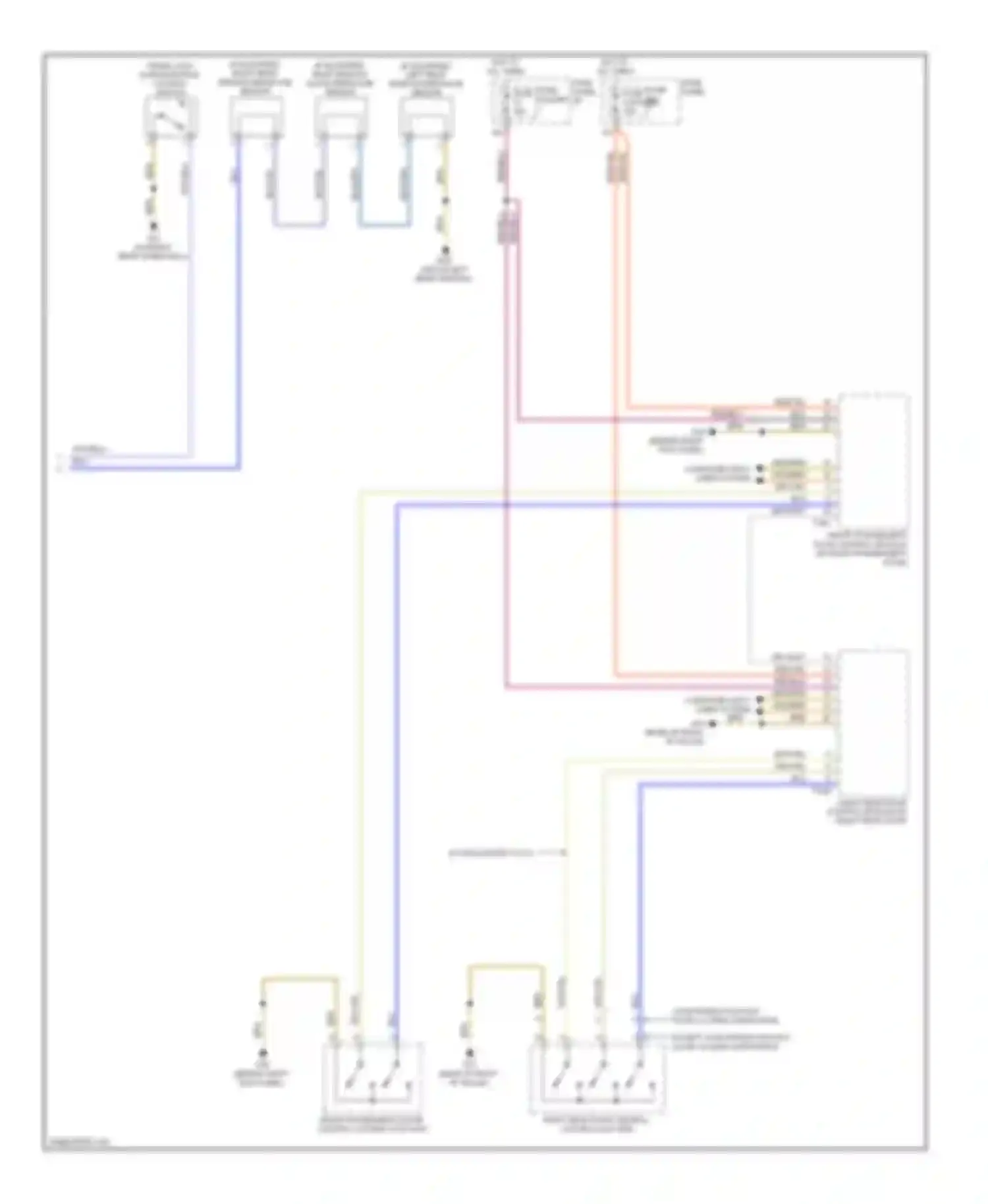 Wiring diagram computer data lines system for Audi A6 C6 facelift (2008-2011)