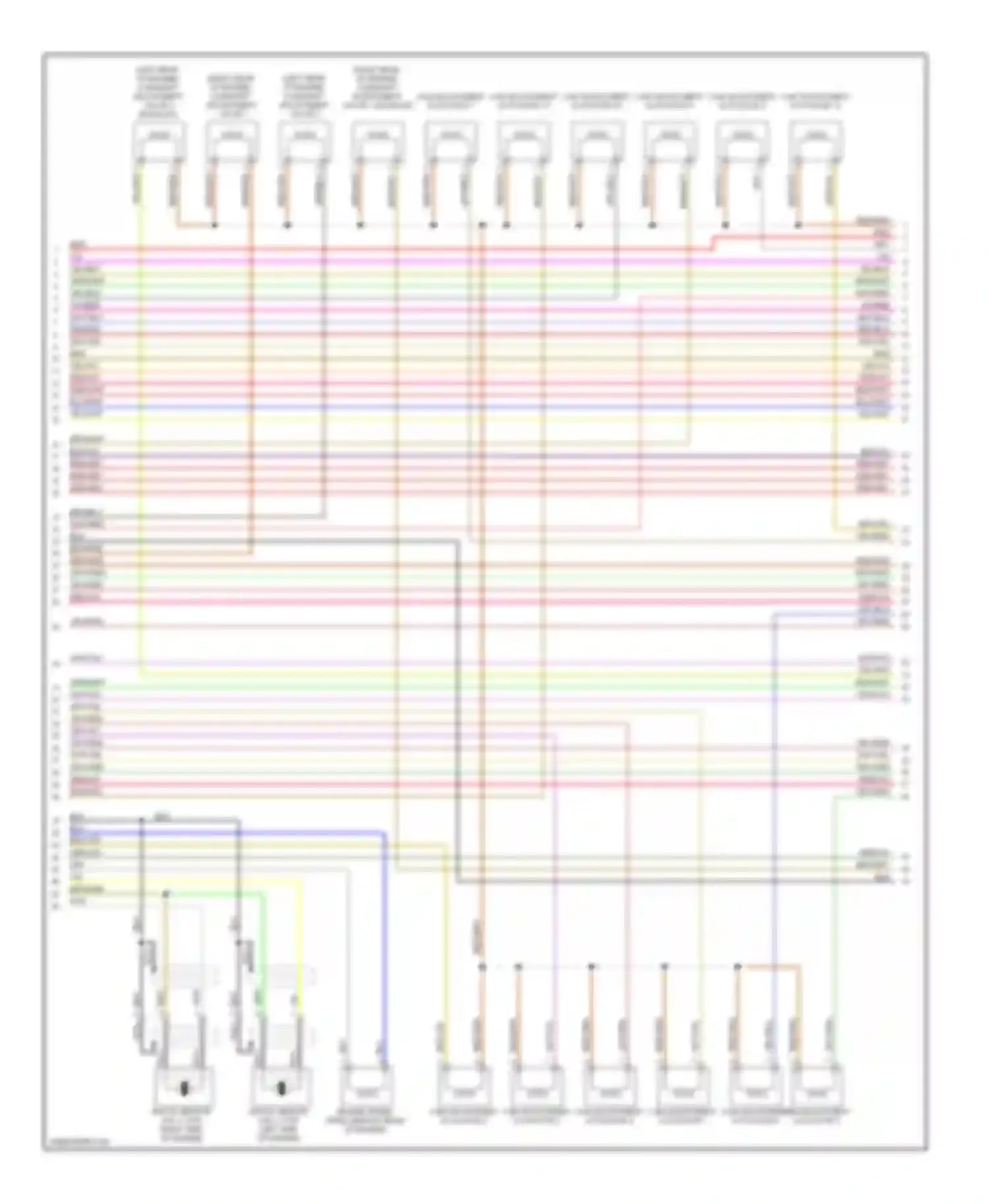 Wiring diagram cam adjustment actuator 10 for Audi A6 C6 facelift (2008-2011) (2 of 2)