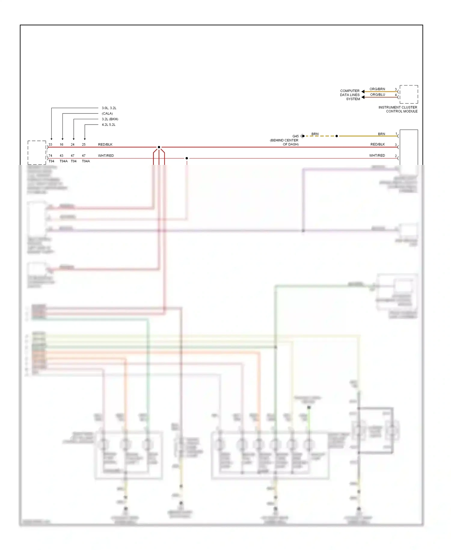 Audi A6 C6 facelift (2008-2011) computer data lines system wiring diagram  (15 of 76)