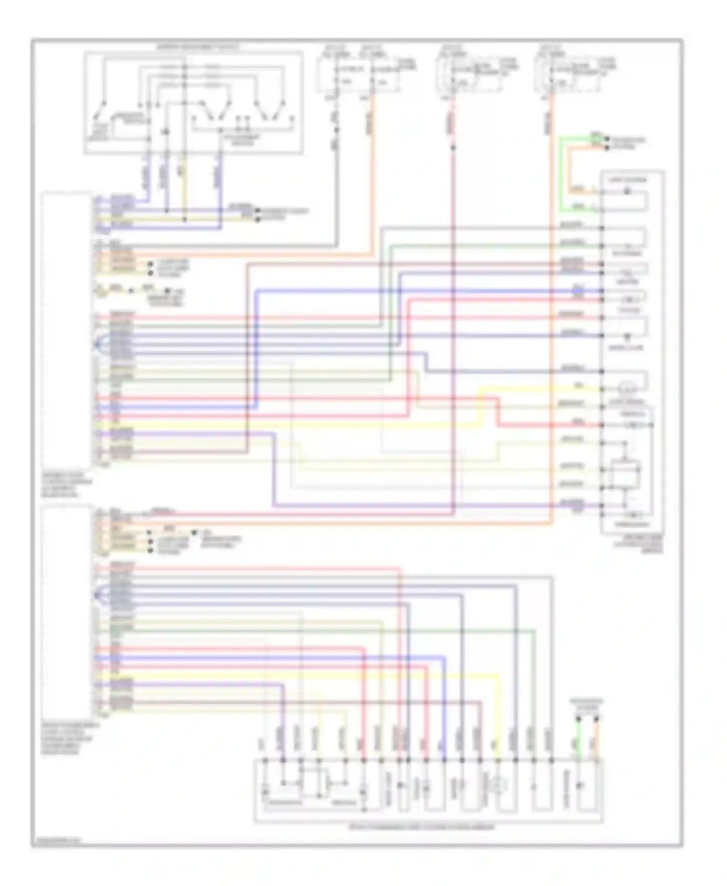 Wiring diagram navigation system for Audi A6 C6 facelift (2008-2011)