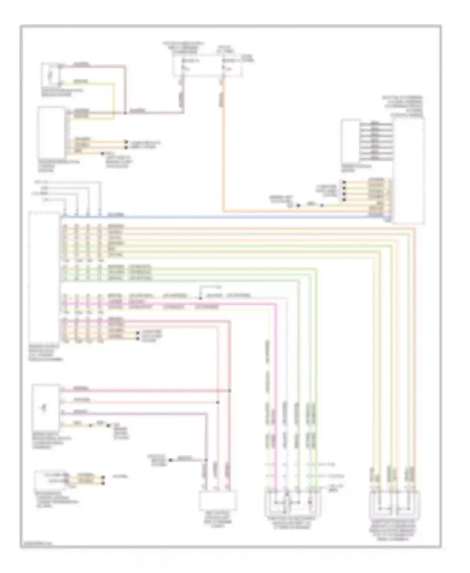Wiring diagram distance regulation control module for Audi A6 C6 facelift (2008-2011) (1 of 4)