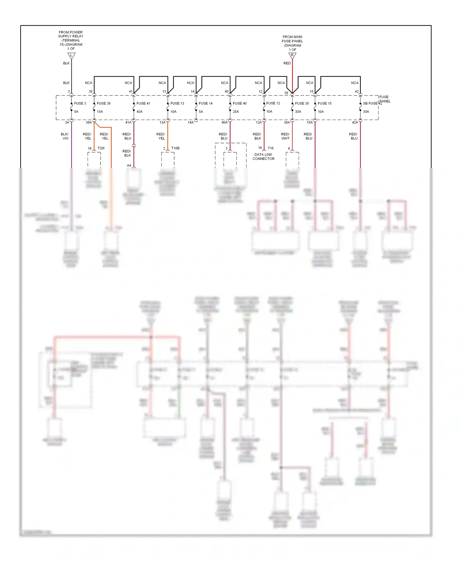Audi A6 C6 facelift (2008-2011) engine control module (ecm) wiring diagram  (1 of 12)