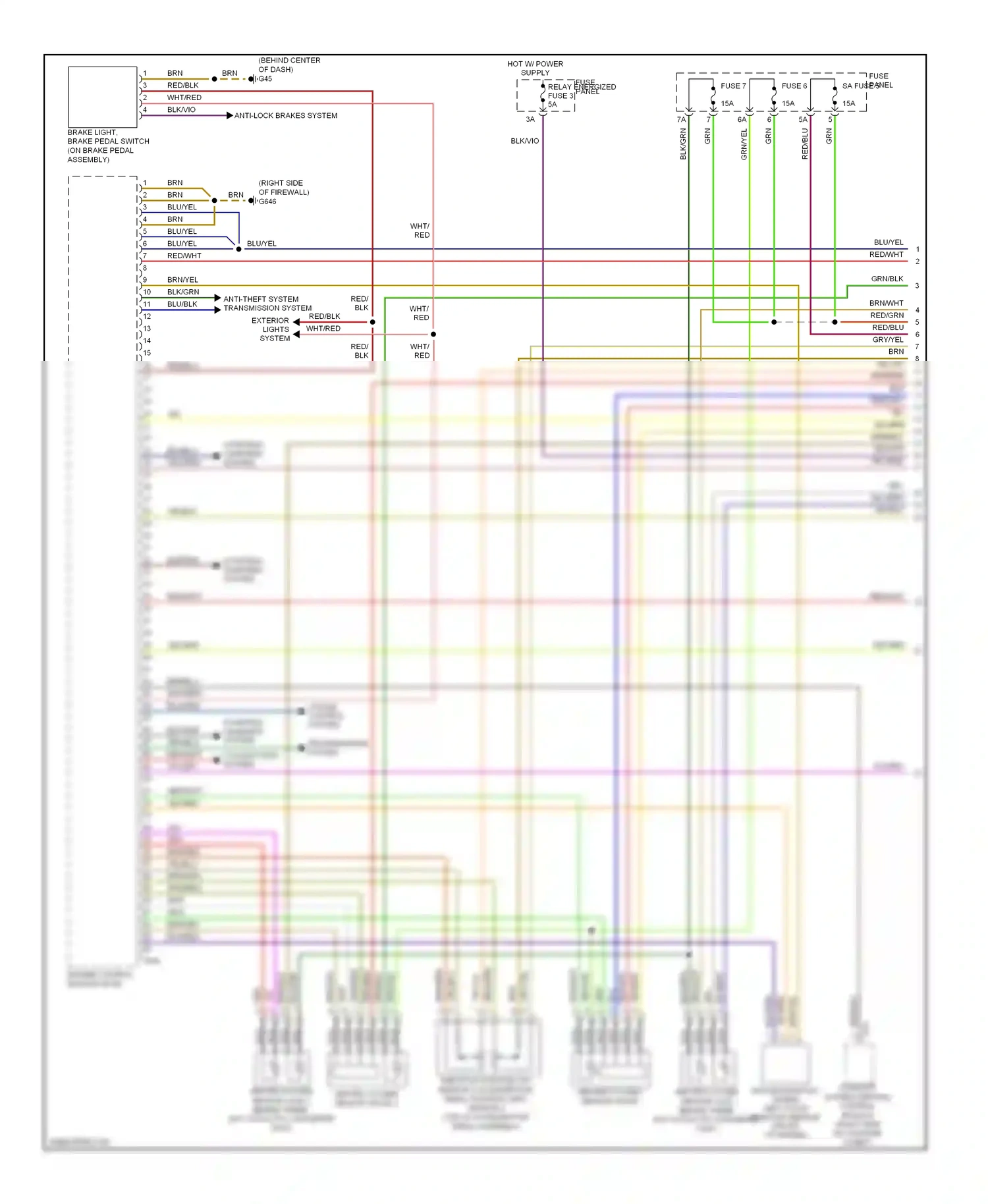Audi A6 C6 facelift (2008-2011) engine control module (ecm) wiring diagram  (5 of 12)