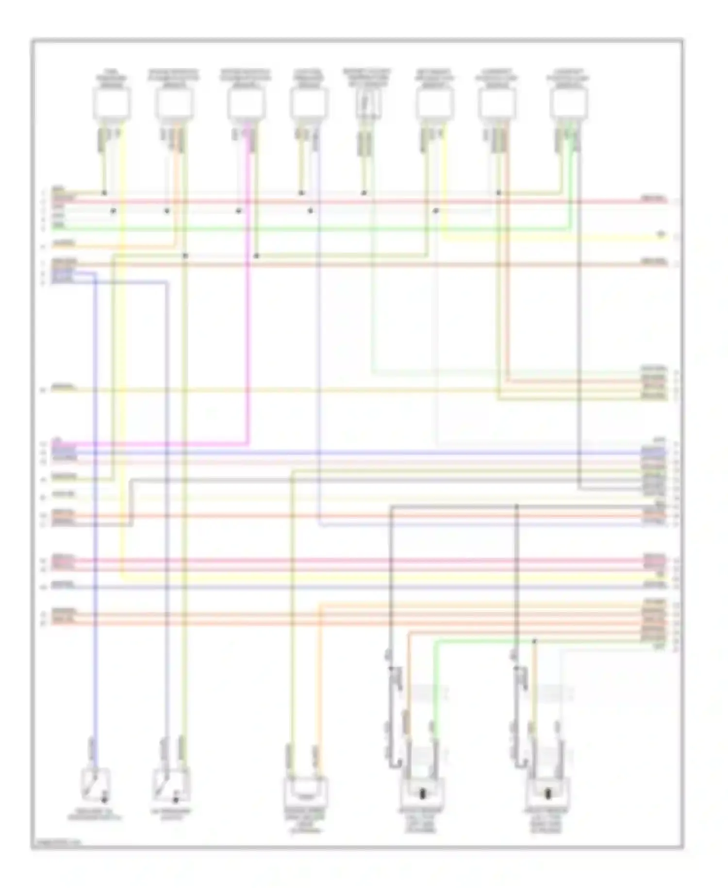 Wiring diagram secondary air injection sensor 1 for Audi A6 C6 facelift (2008-2011)