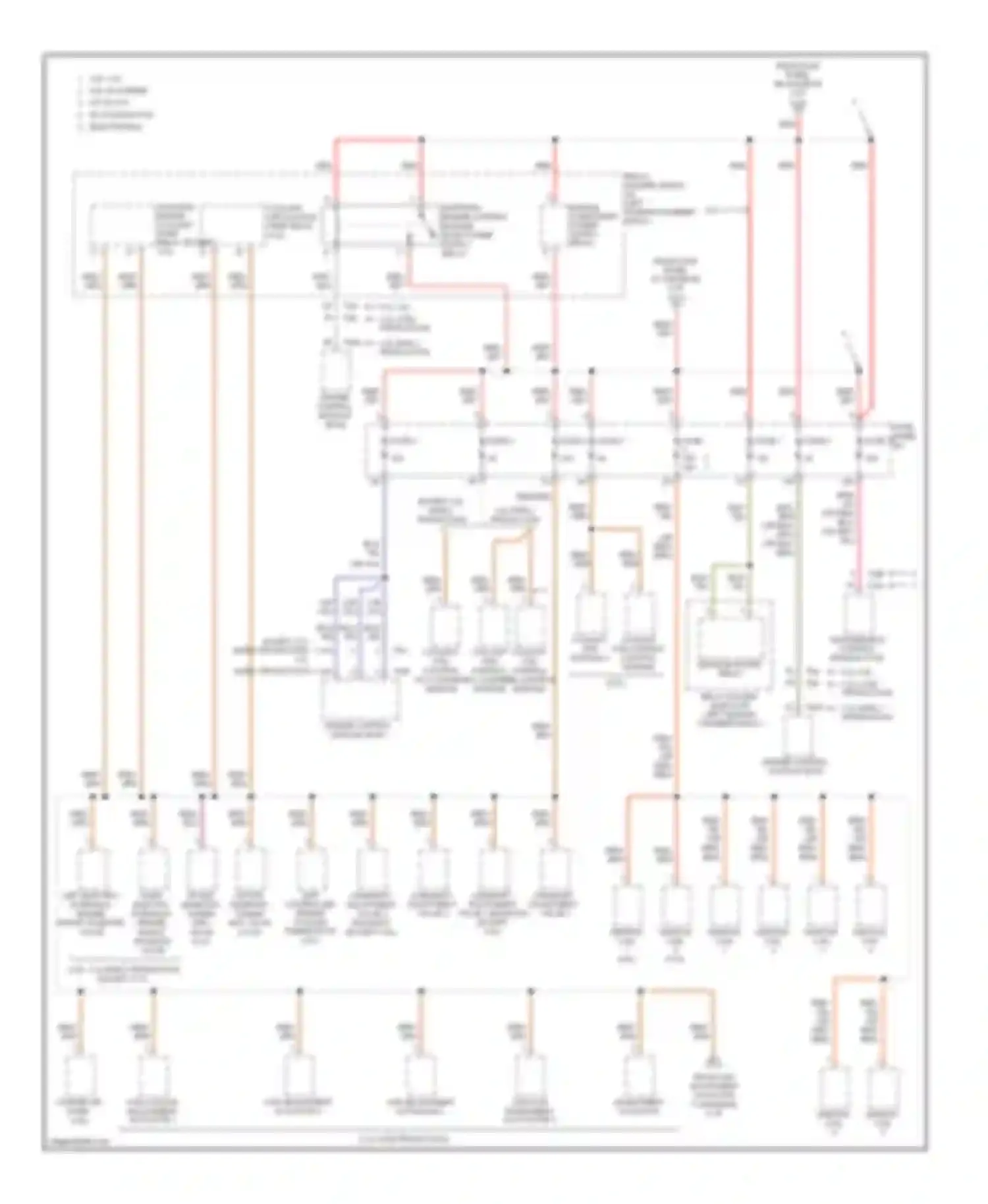 Wiring diagram coolant coolant fan fan control control module 2 module for Audi A6 C6 facelift (2008-2011)