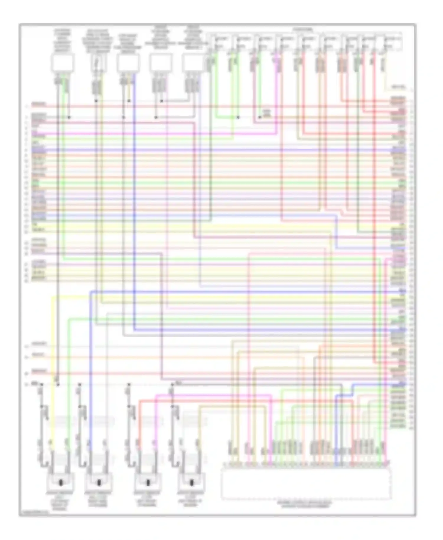 Wiring diagram fuse 1 for Audi A6 C6 facelift (2008-2011)