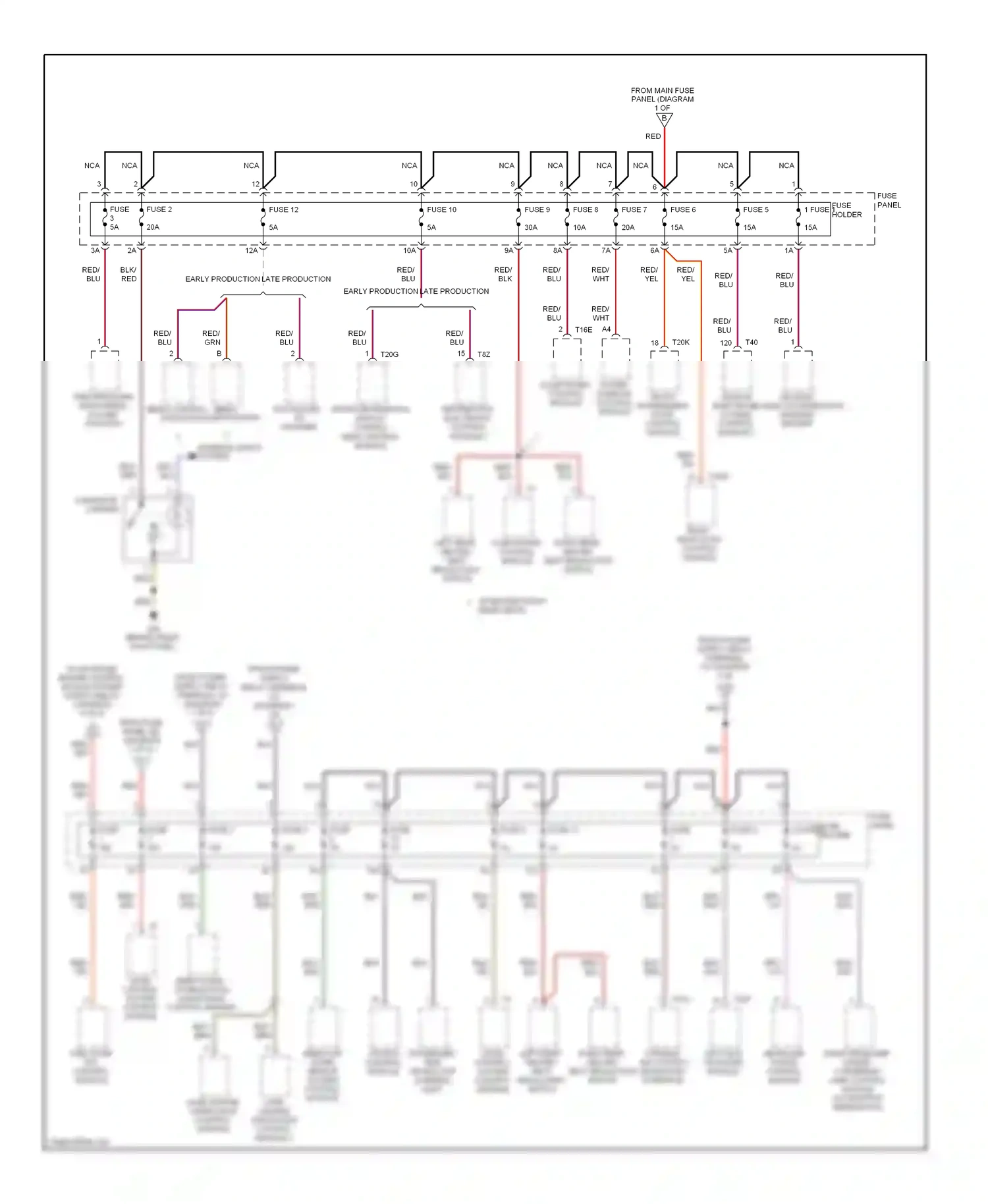 Audi A6 C6 facelift (2008-2011) fuel pump (fp) control module wiring diagram  (1 of 1)