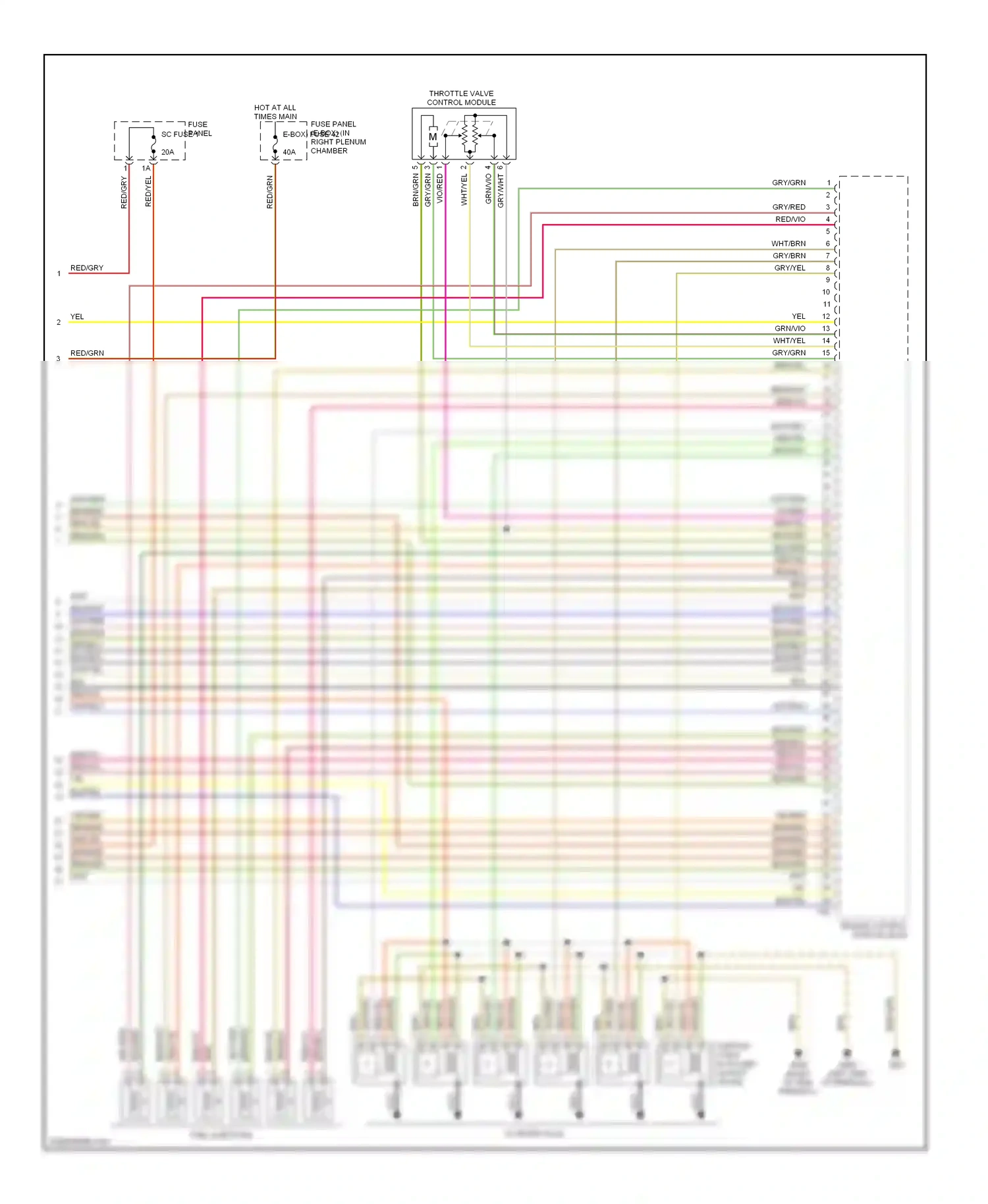 Audi A6 C6 facelift (2008-2011) fuse panel sc fuse 1 wiring diagram  (1 of 1)