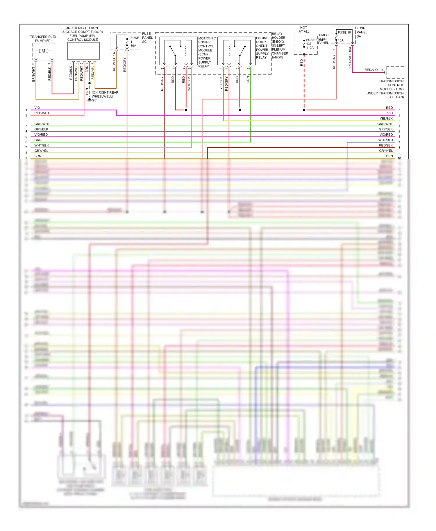 Audi A6 C6 facelift (2008-2011) grn/blk wiring diagram  (9 of 16)