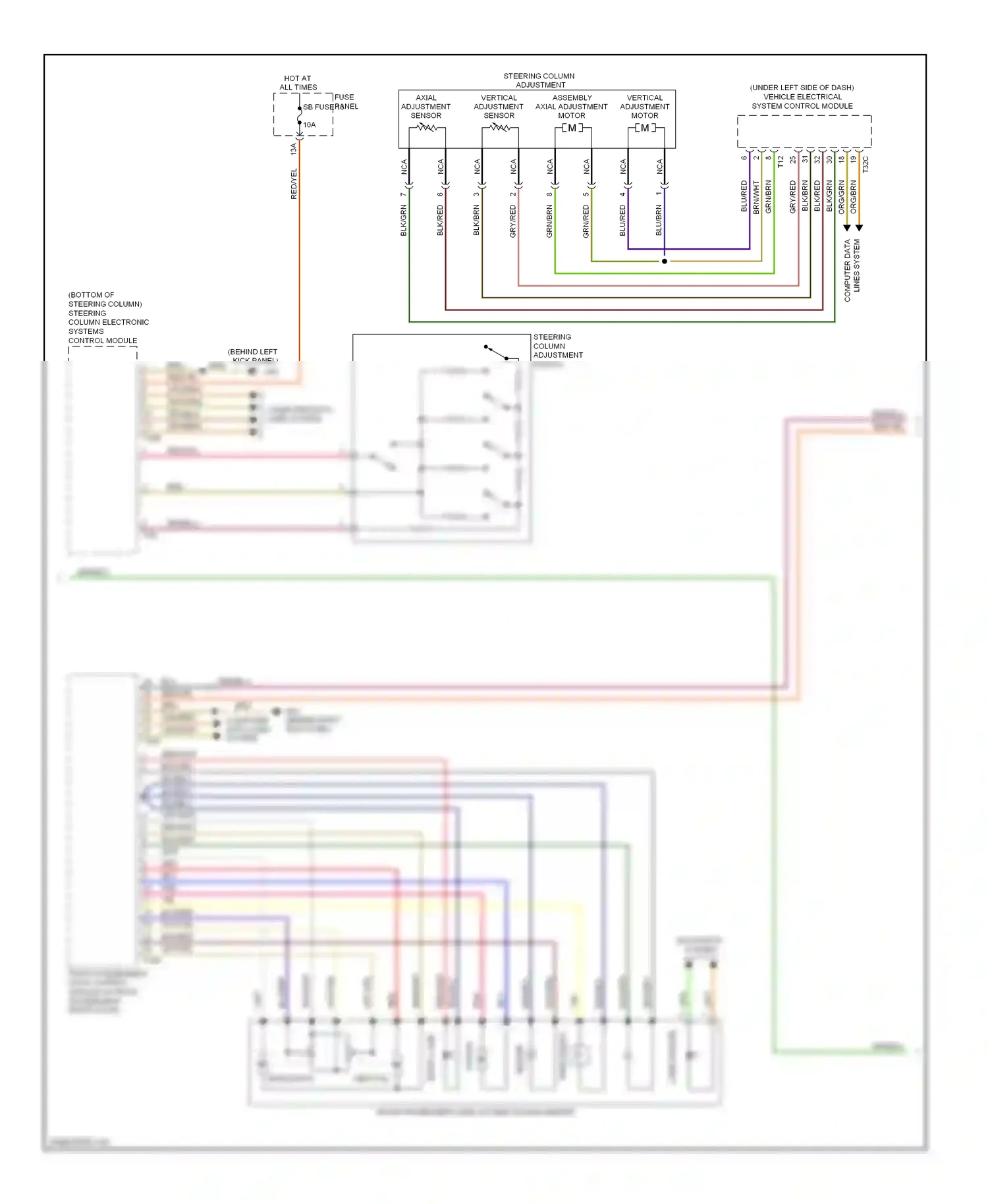 Audi A6 C6 facelift (2008-2011) grn/red wiring diagram  (21 of 25)