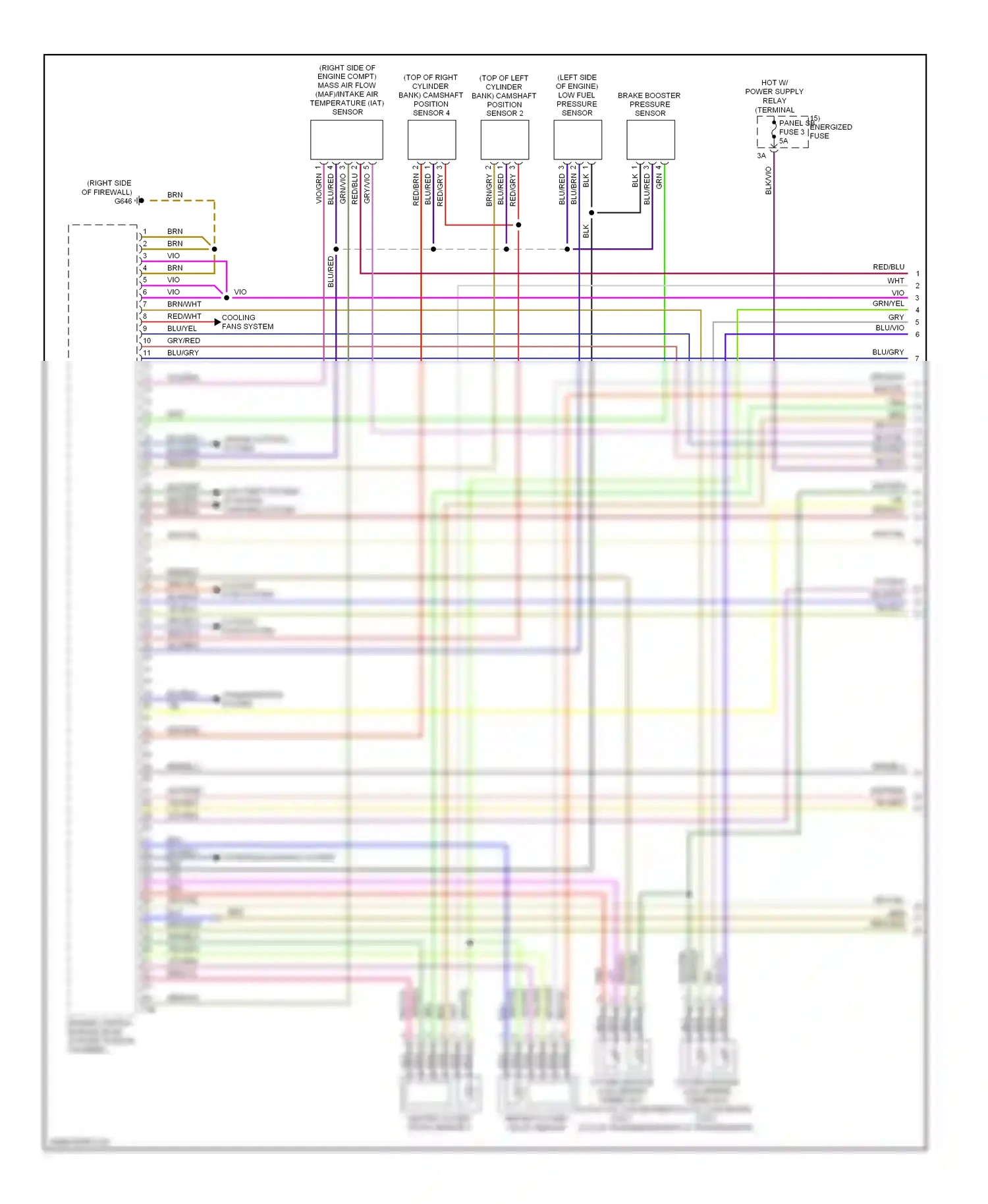 Audi A6 C6 facelift (2008-2011) grn/yel wiring diagram  (17 of 25)