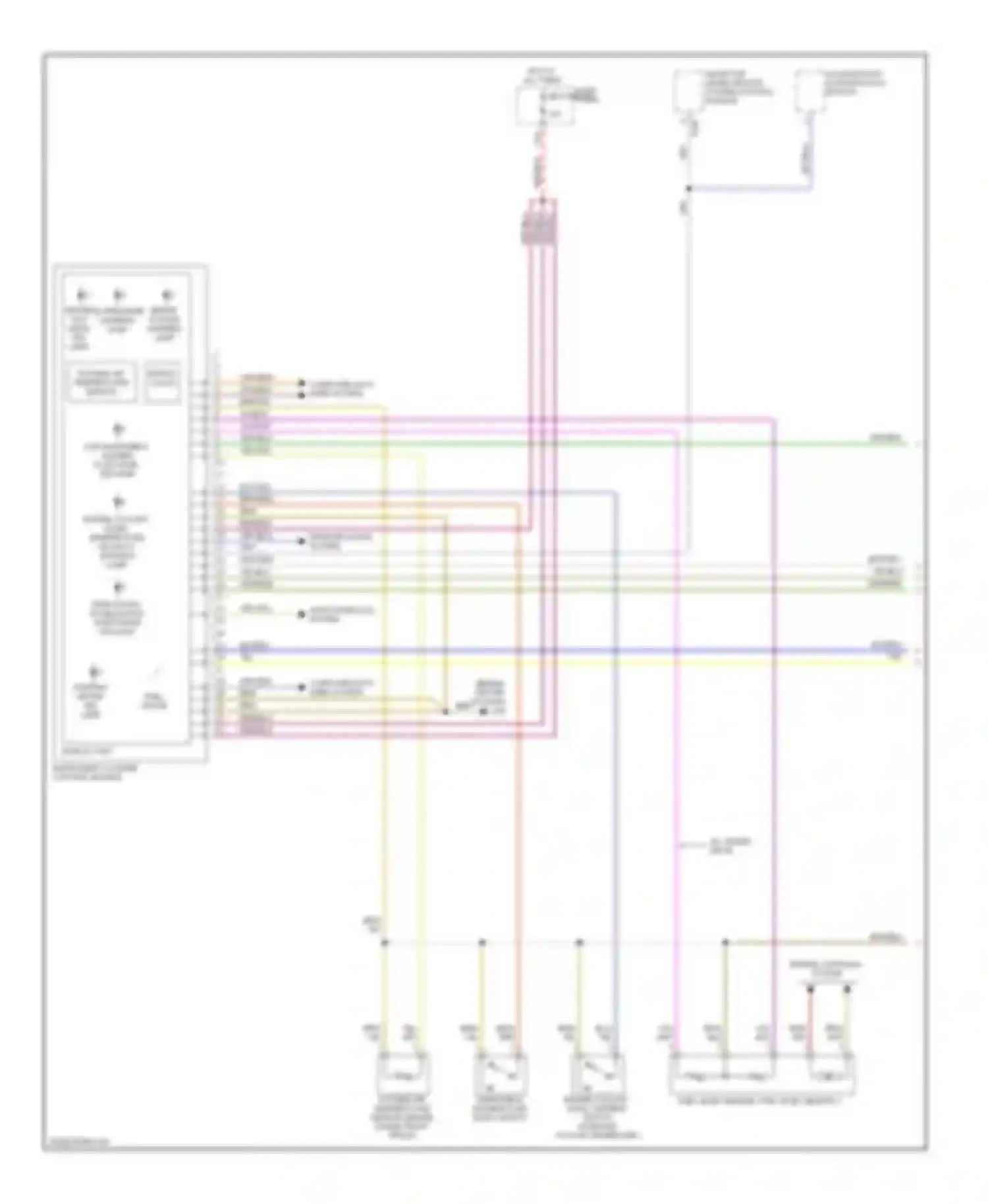 Wiring diagram engine controls system for Audi A6 C6 facelift (2008-2011)