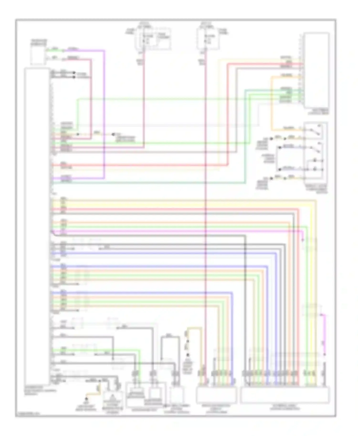 Wiring diagram information electronics control module 1 for Audi A6 C6 facelift (2008-2011)