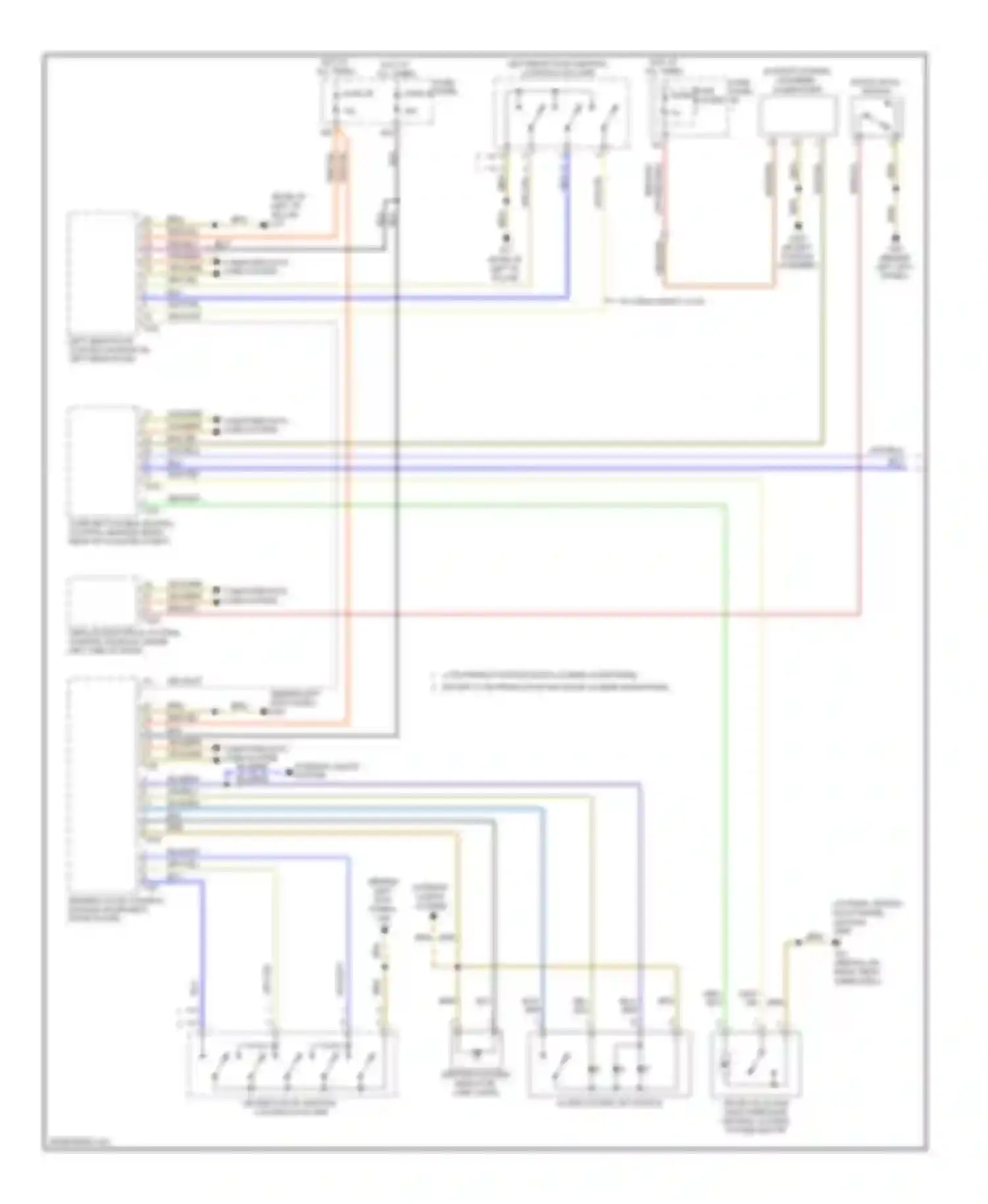 Wiring diagram computer data lines system for Audi A6 C6 facelift (2008-2011)