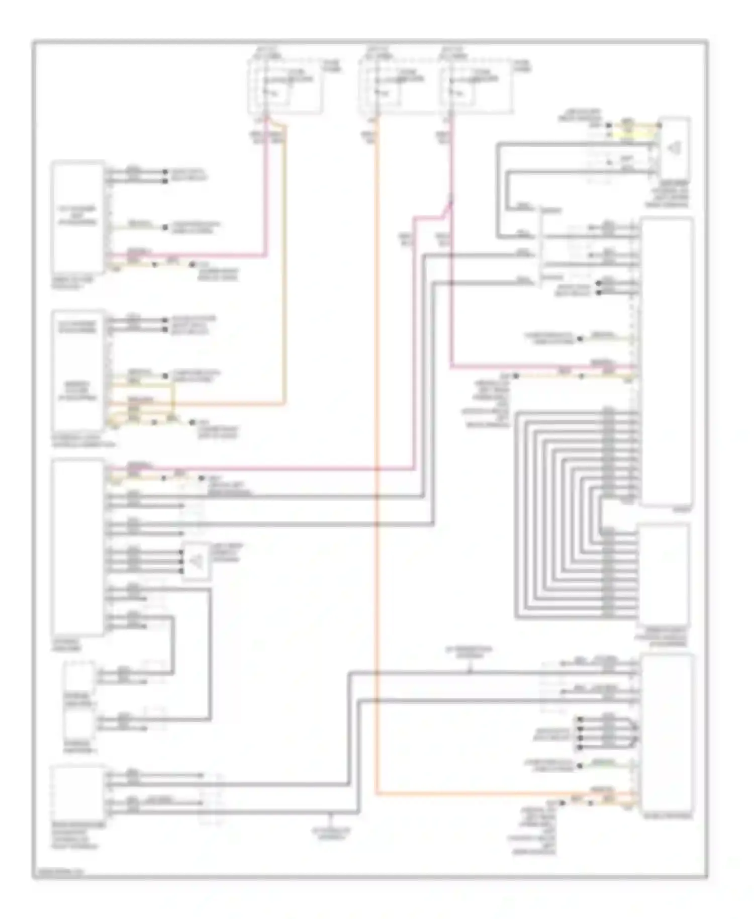 Wiring diagram information electronics control module 1 for Audi A6 C6 facelift (2008-2011)