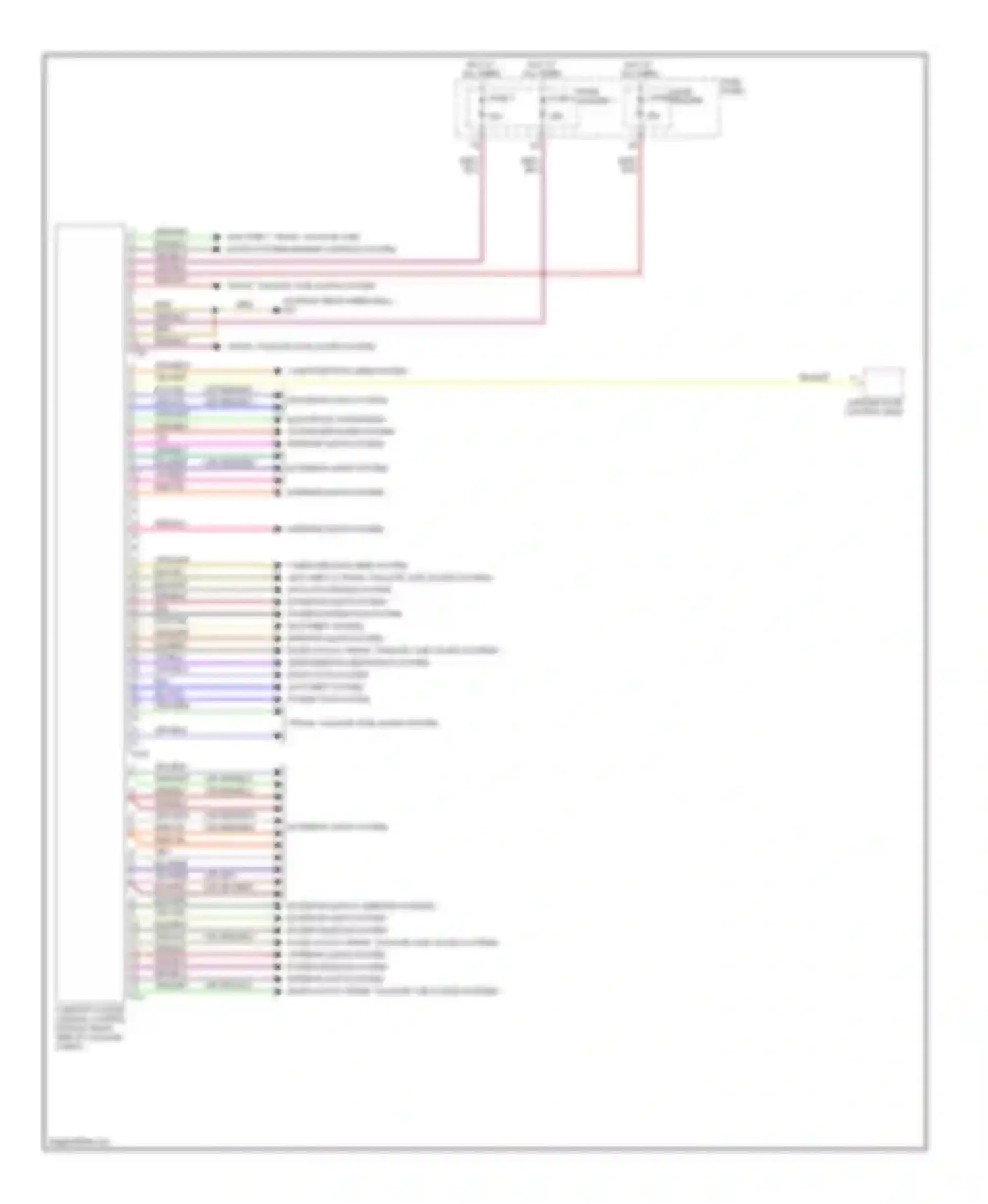 Wiring diagram computer data lines system for Audi A6 C6 facelift (2008-2011)
