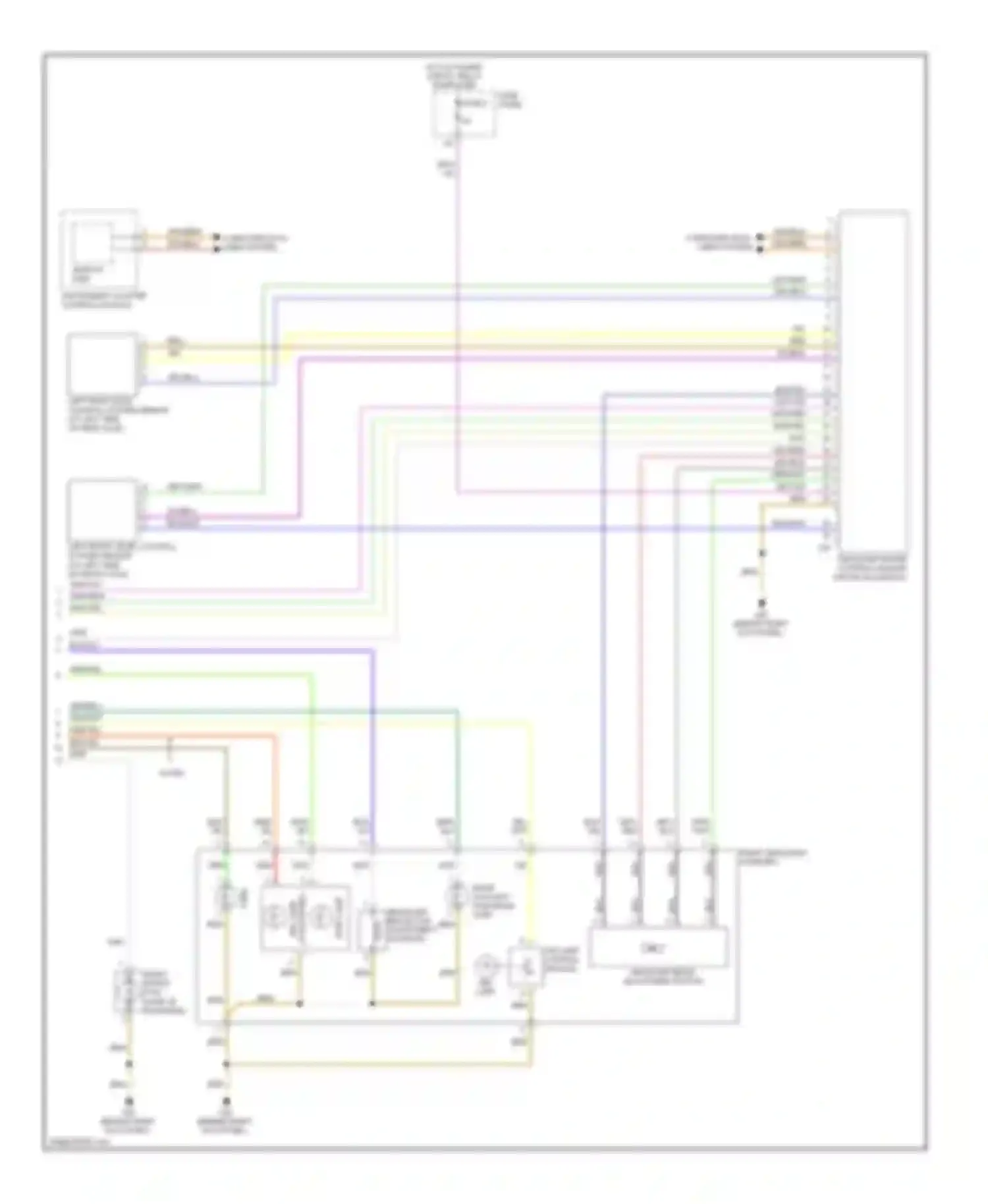 Wiring diagram hid lamp control module for Audi A6 C6 facelift (2008-2011)