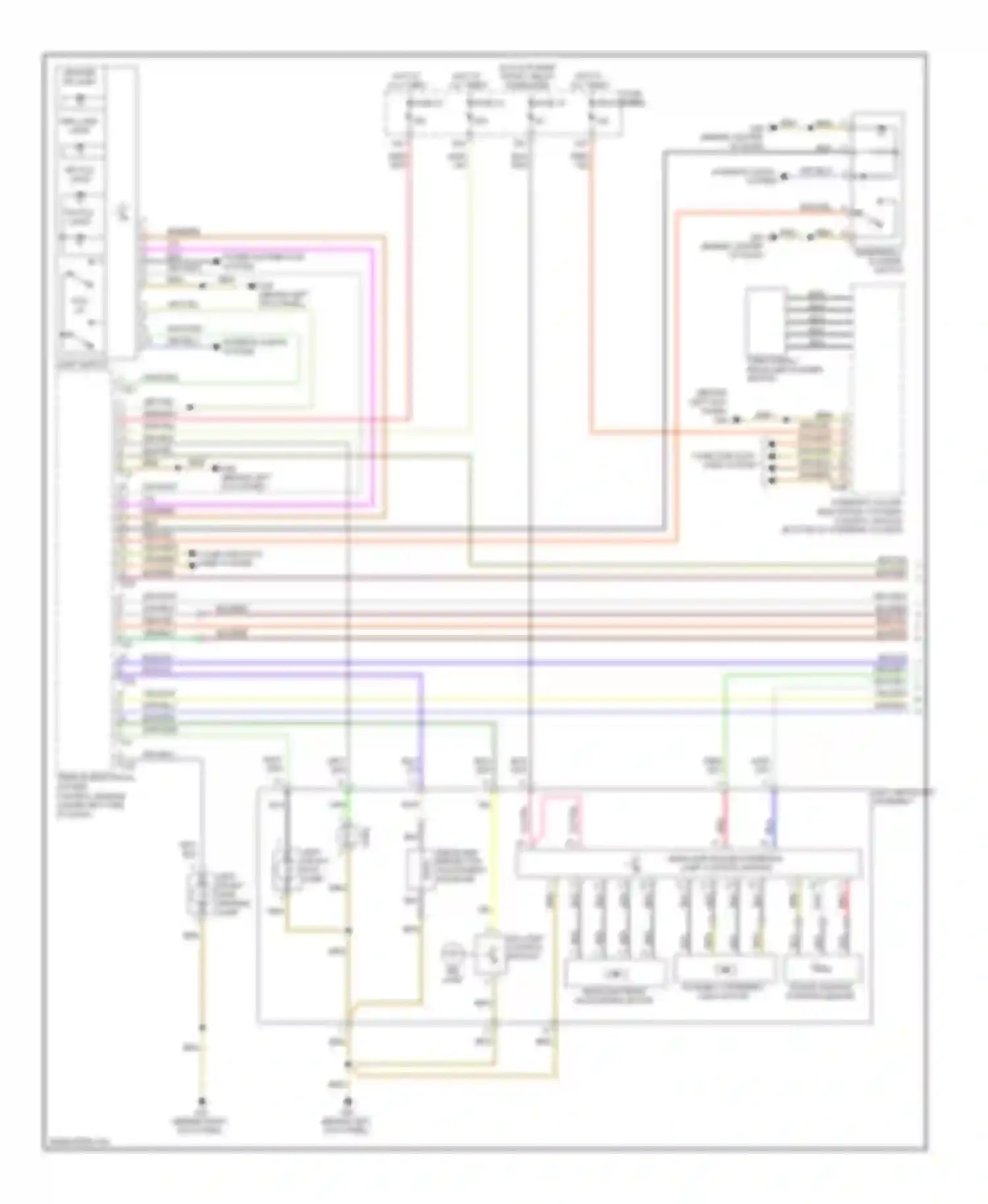 Wiring diagram hid lamp control module for Audi A6 C6 facelift (2008-2011)