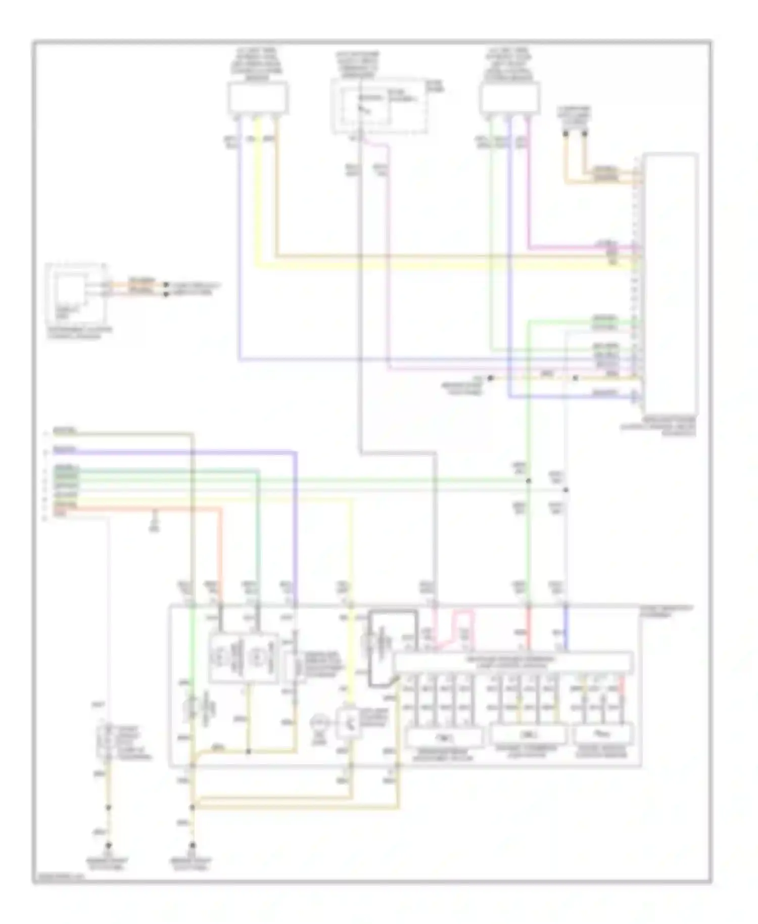 Wiring diagram instrument cluster control module for Audi A6 C6 facelift (2008-2011) (6 of 19)