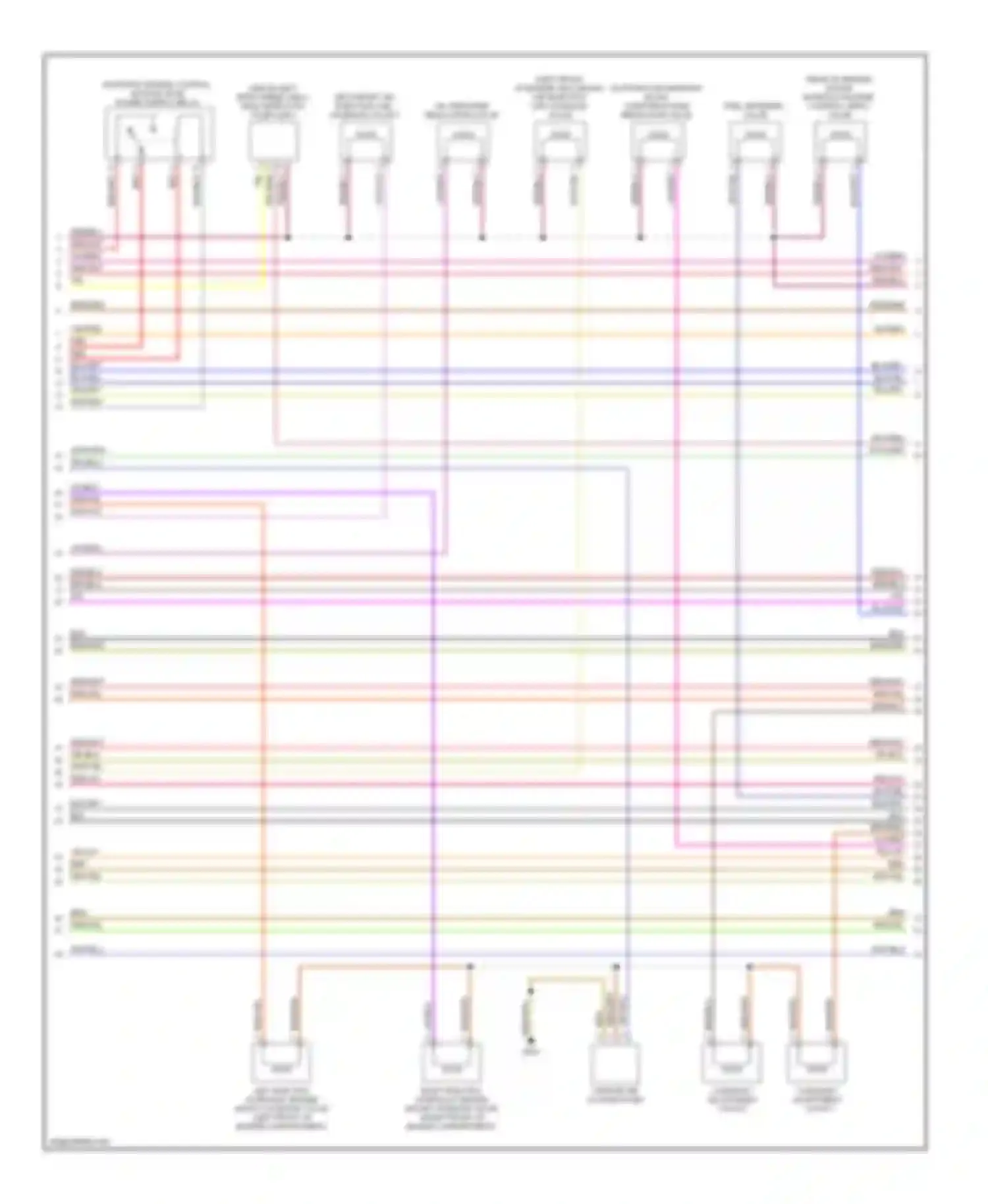 Wiring diagram wht/blk for Audi A6 C6 facelift (2008-2011)