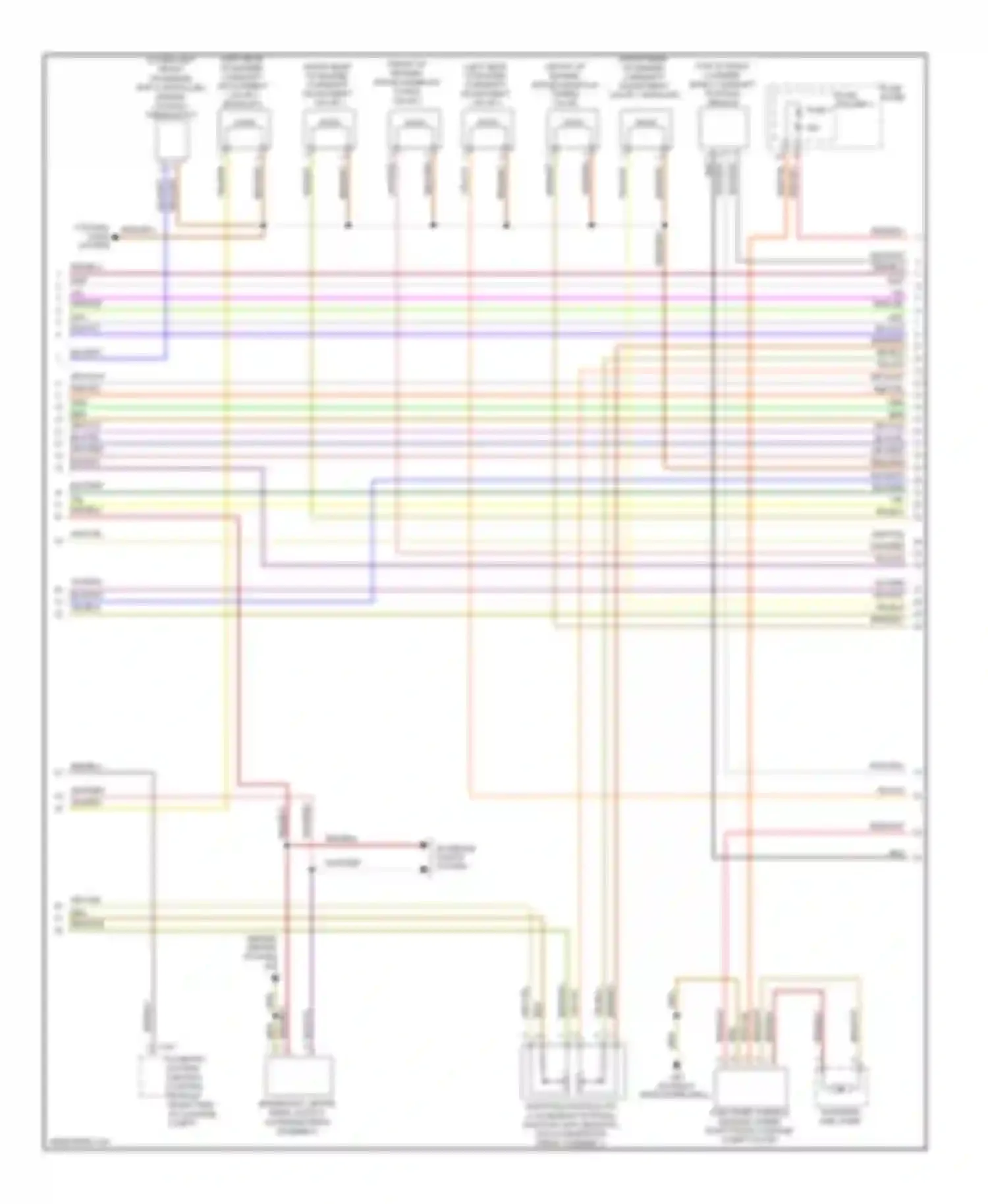 Wiring diagram fuse 1 for Audi A6 C6 facelift (2008-2011)