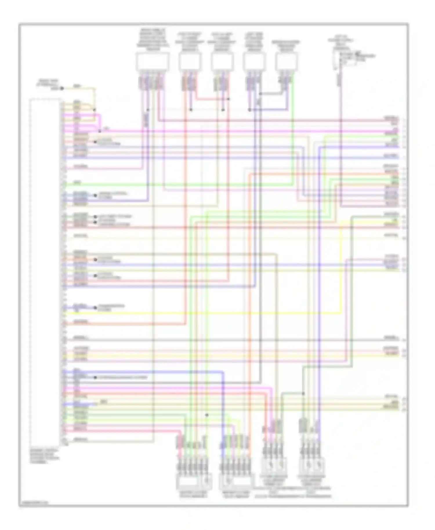 Wiring diagram oxygen sensor for Audi A6 C6 facelift (2008-2011)