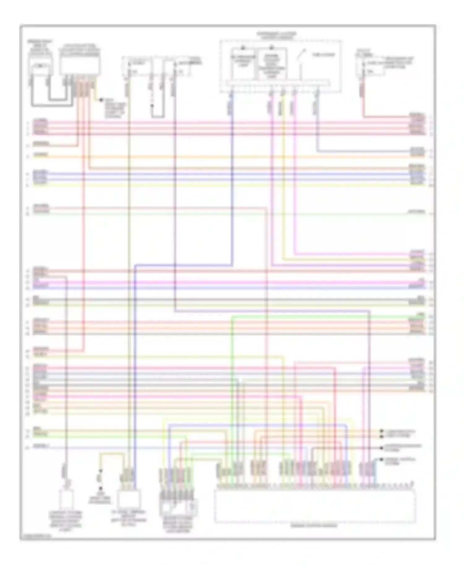 Wiring diagram oil pressure warning lamp for Audi A6 C6 facelift (2008-2011) (2 of 2)