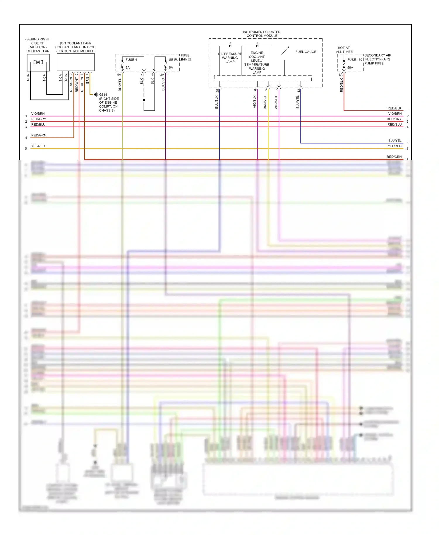 Audi A6 C6 facelift (2008-2011) oxygen sensor wiring diagram  (2 of 4)