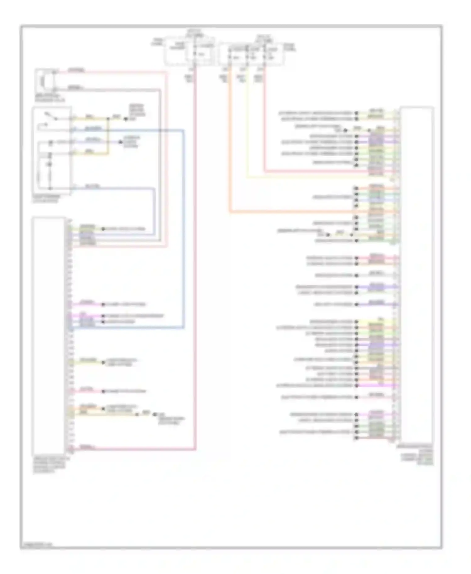 Wiring diagram power tops system interior lights system for Audi A6 C6 facelift (2008-2011) (1 of 1)