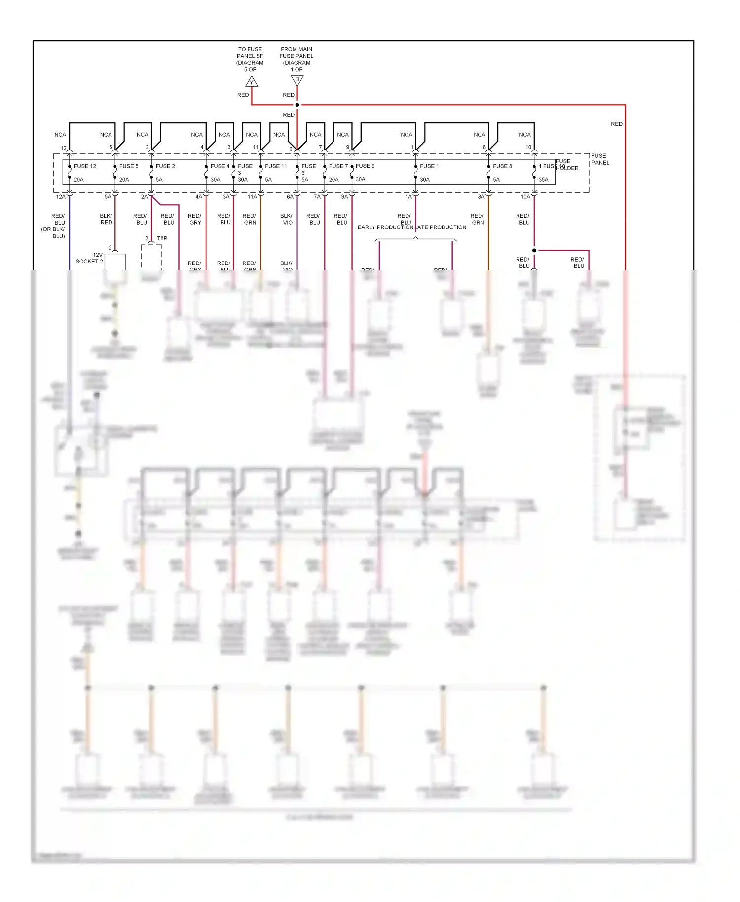 Audi A6 C6 facelift (2008-2011) rear lid control module wiring diagram  (1 of 1)