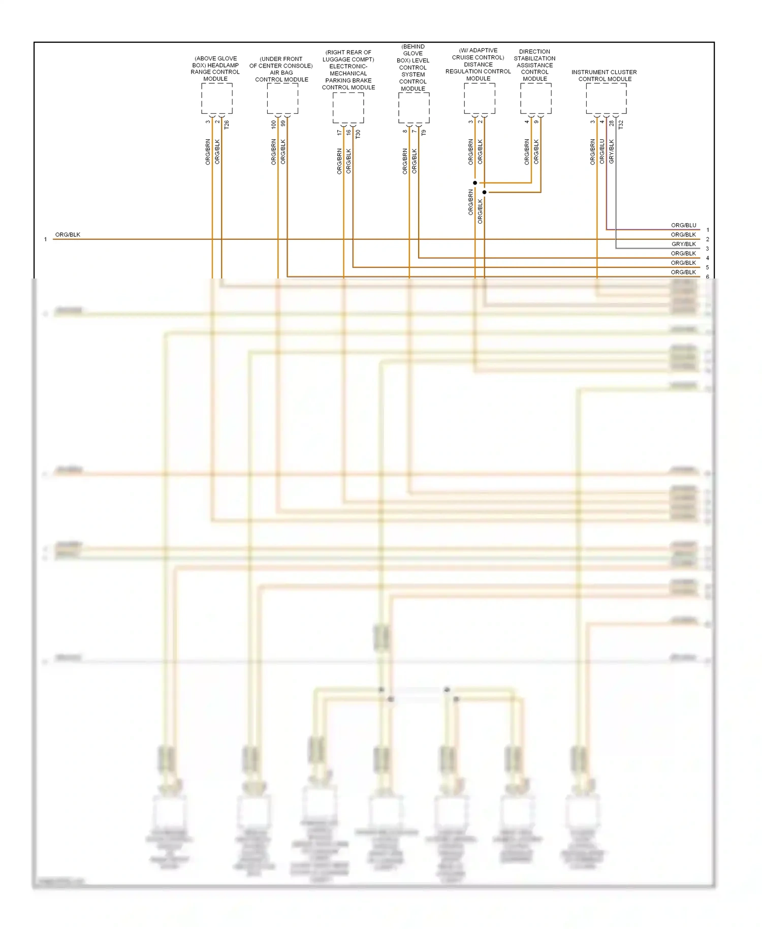 Audi A6 C6 facelift (2008-2011) rear view camera system control module (if equipped) wiring diagram  (1 of 1)