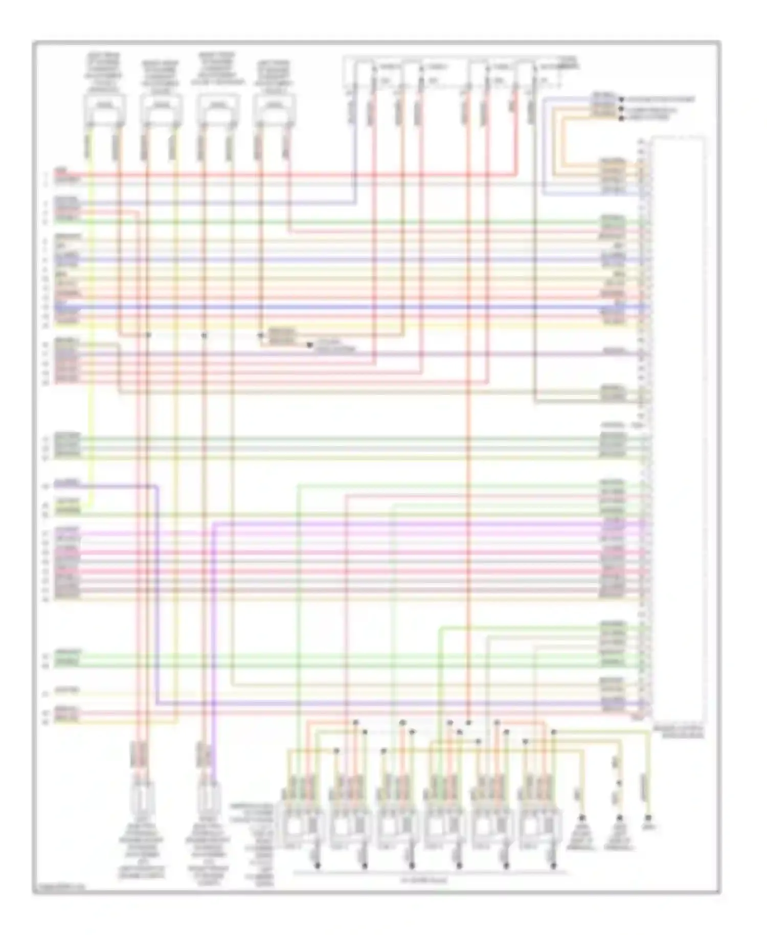 Wiring diagram cooling fans system computer data lines system for Audi A6 C6 facelift (2008-2011)